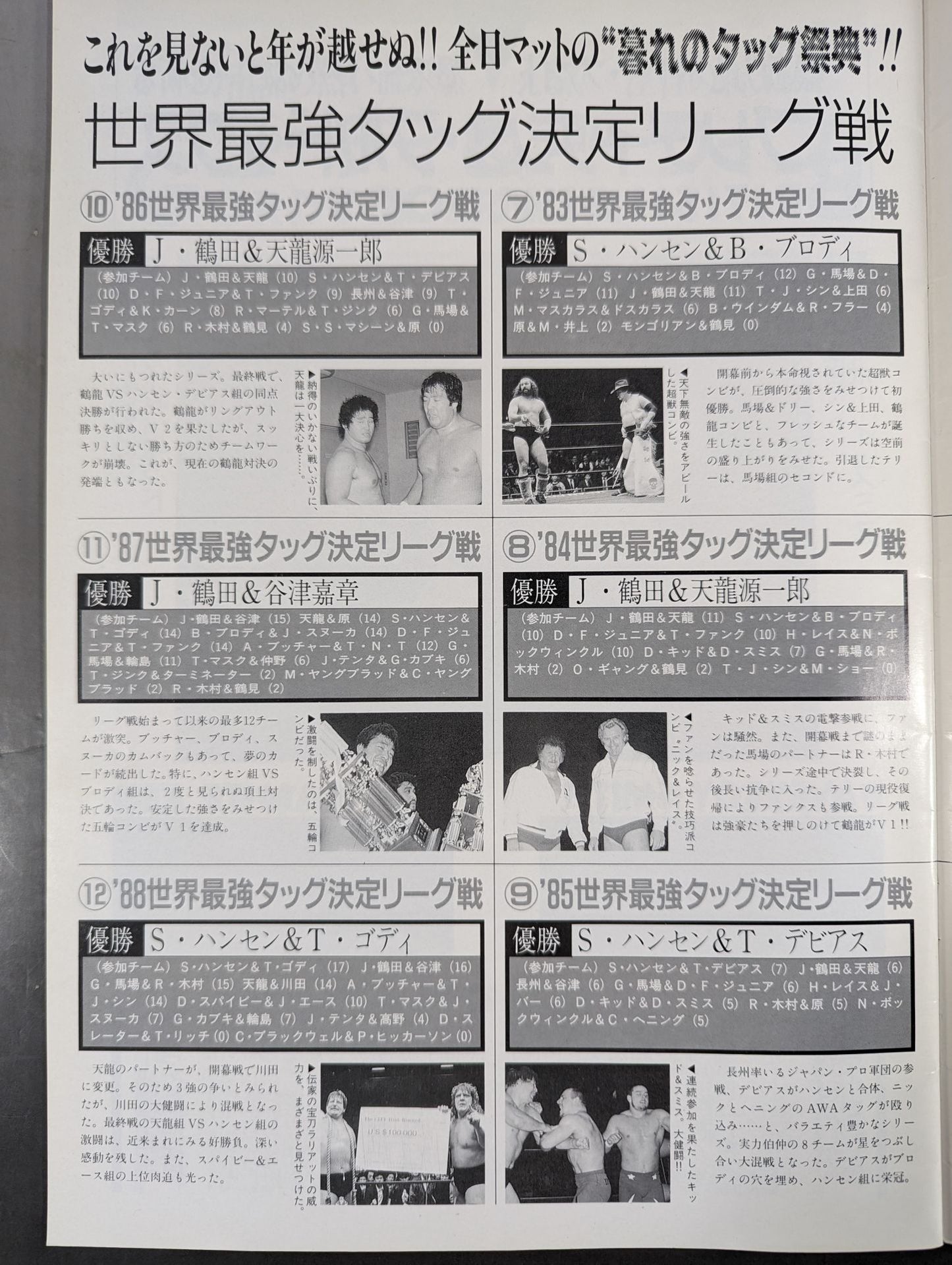 ★ Championship 89 ★ Real World Tag League