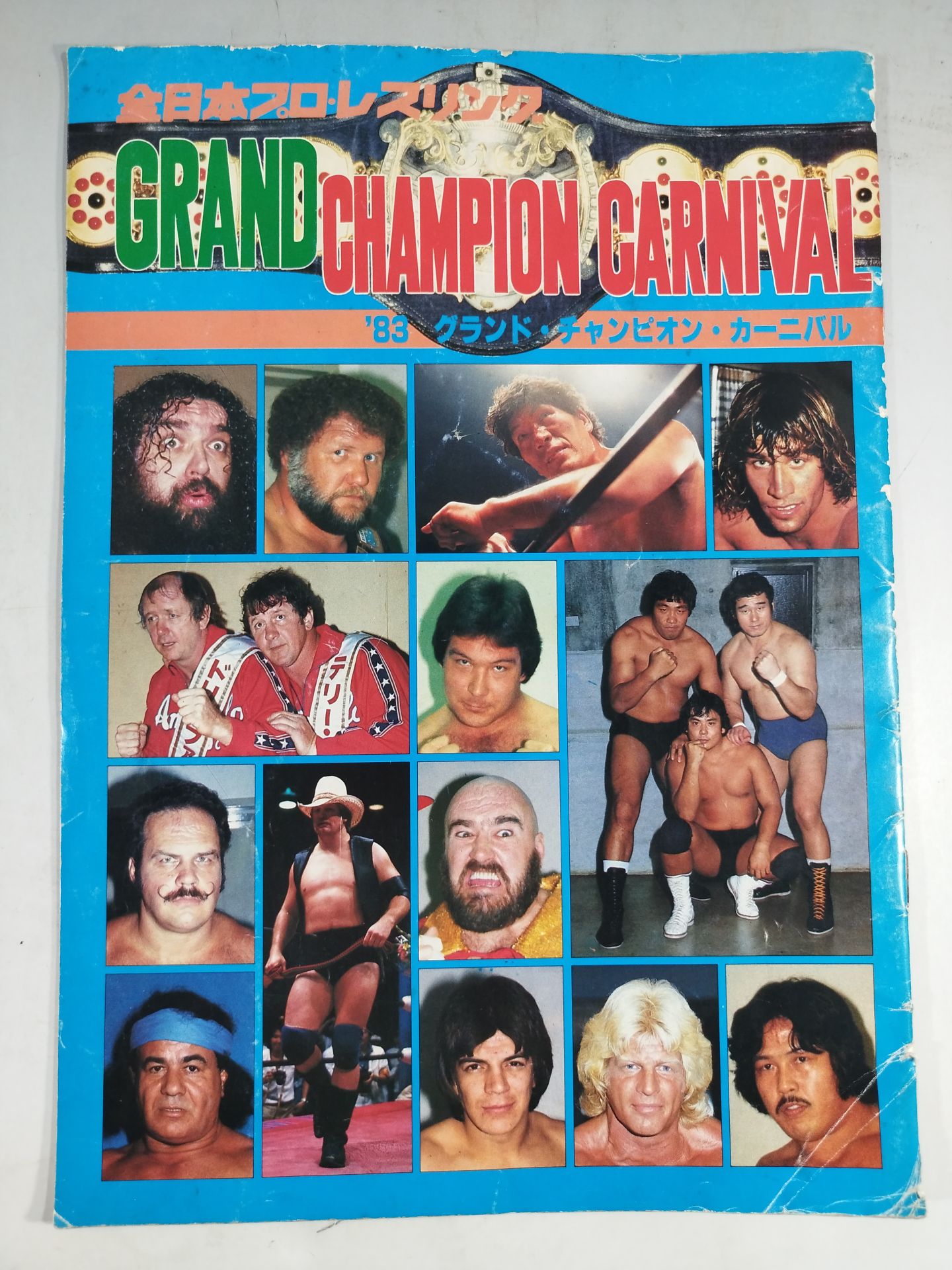 [Giant Baba  hand signed autograph ] 83 Grand Champion Carnival I.