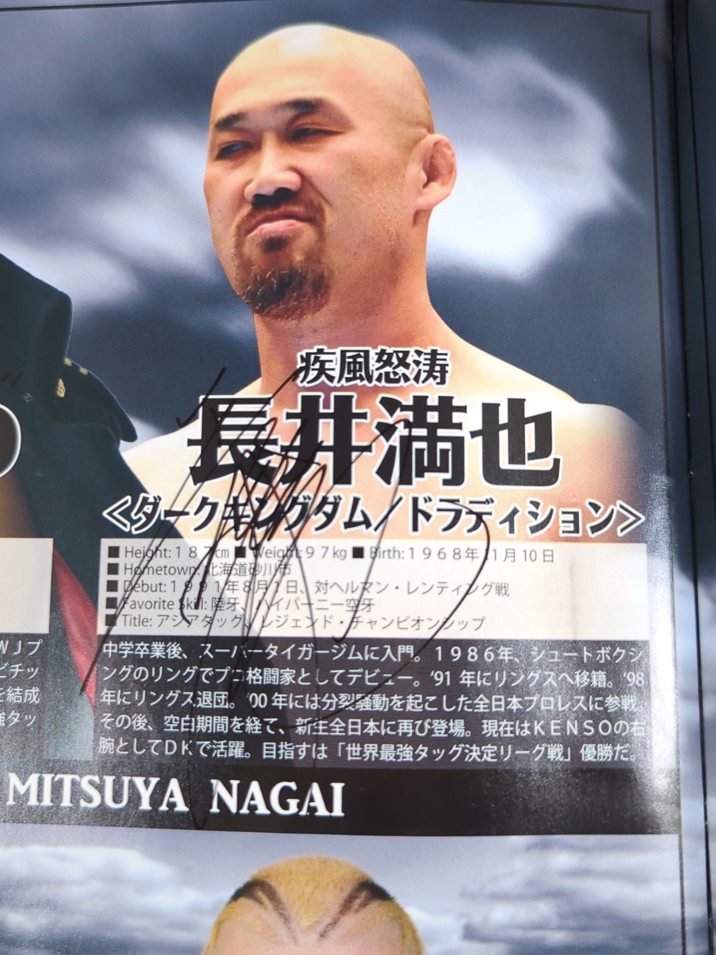 [3 fighters hand signed autograph ★2014 ★ Real World Tag League