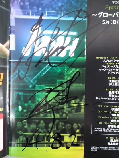 [2 fighters hand signed autograph Championship ★ Match ★ 2010 Global League / Spring Navig.'10