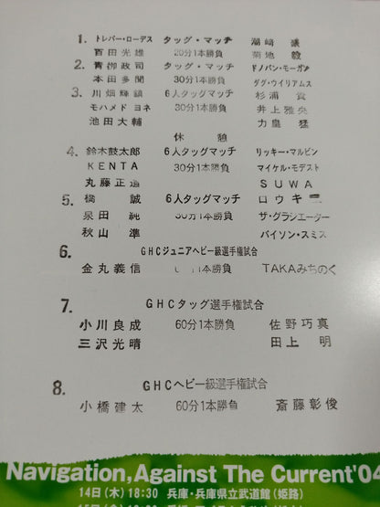 Navigation Against THE Current’04