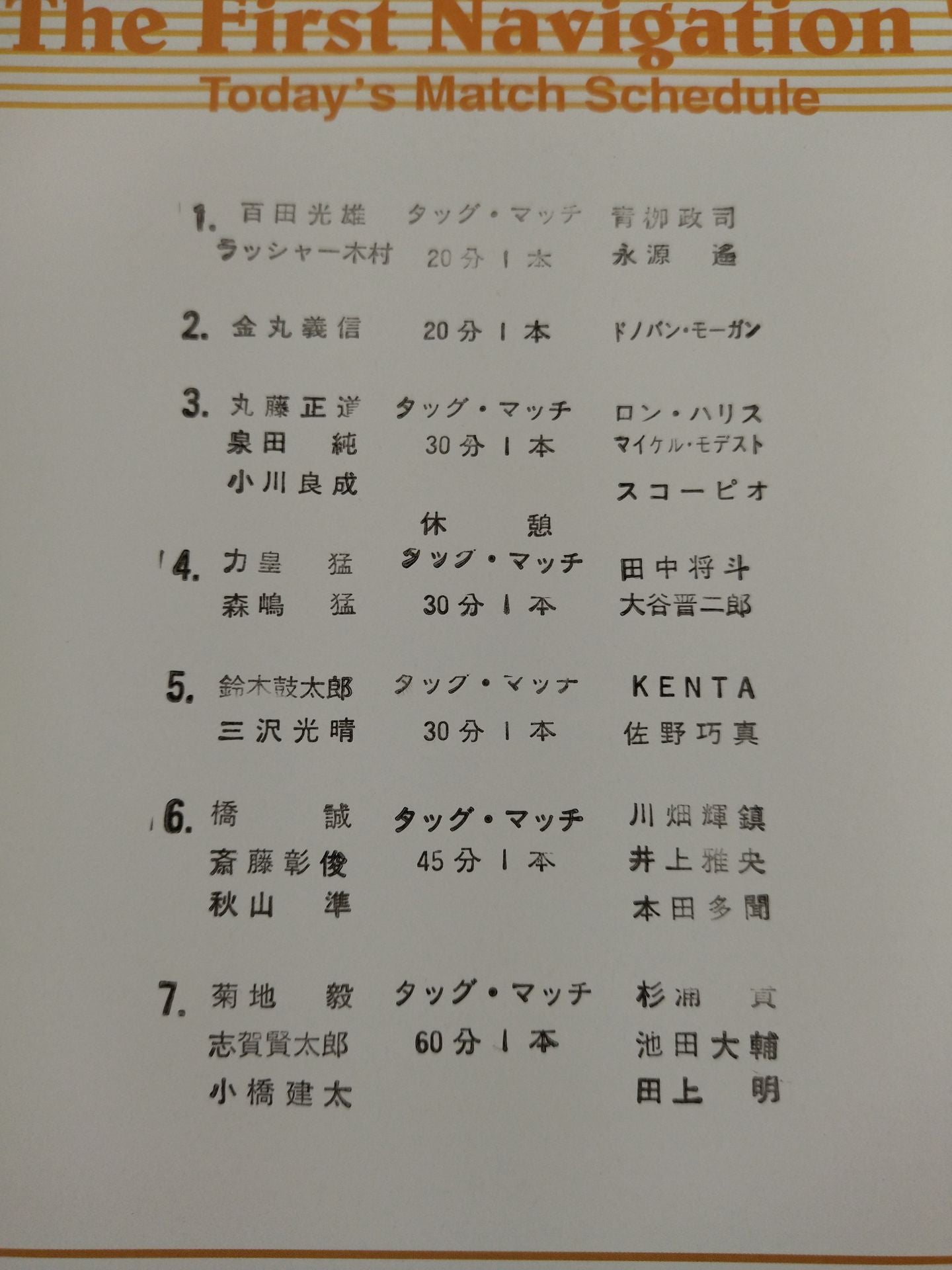 The First Navigation ’03