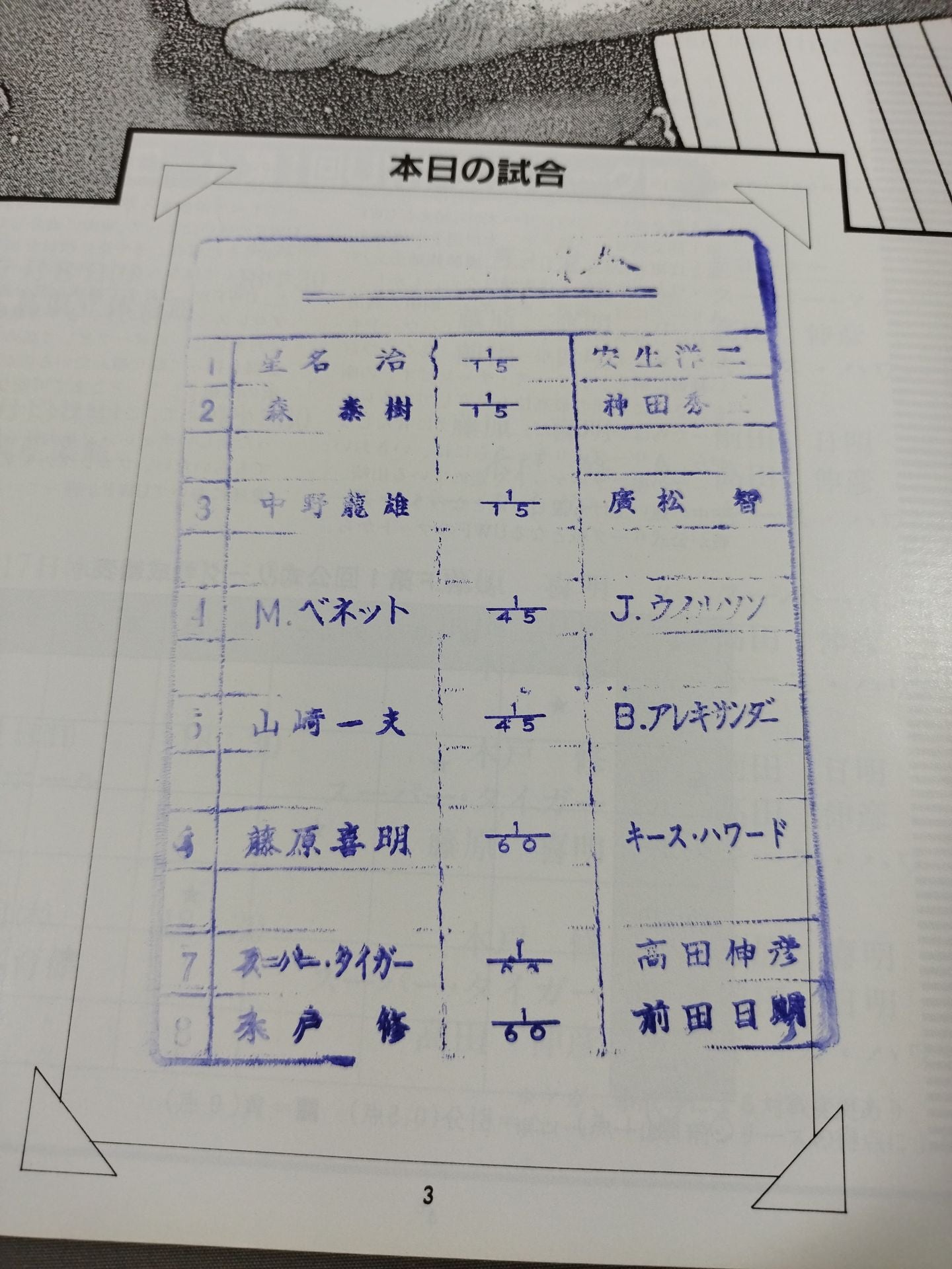 1st UWF / U.W.F. Fighting Official League Match I. Fighting Tropics Road
