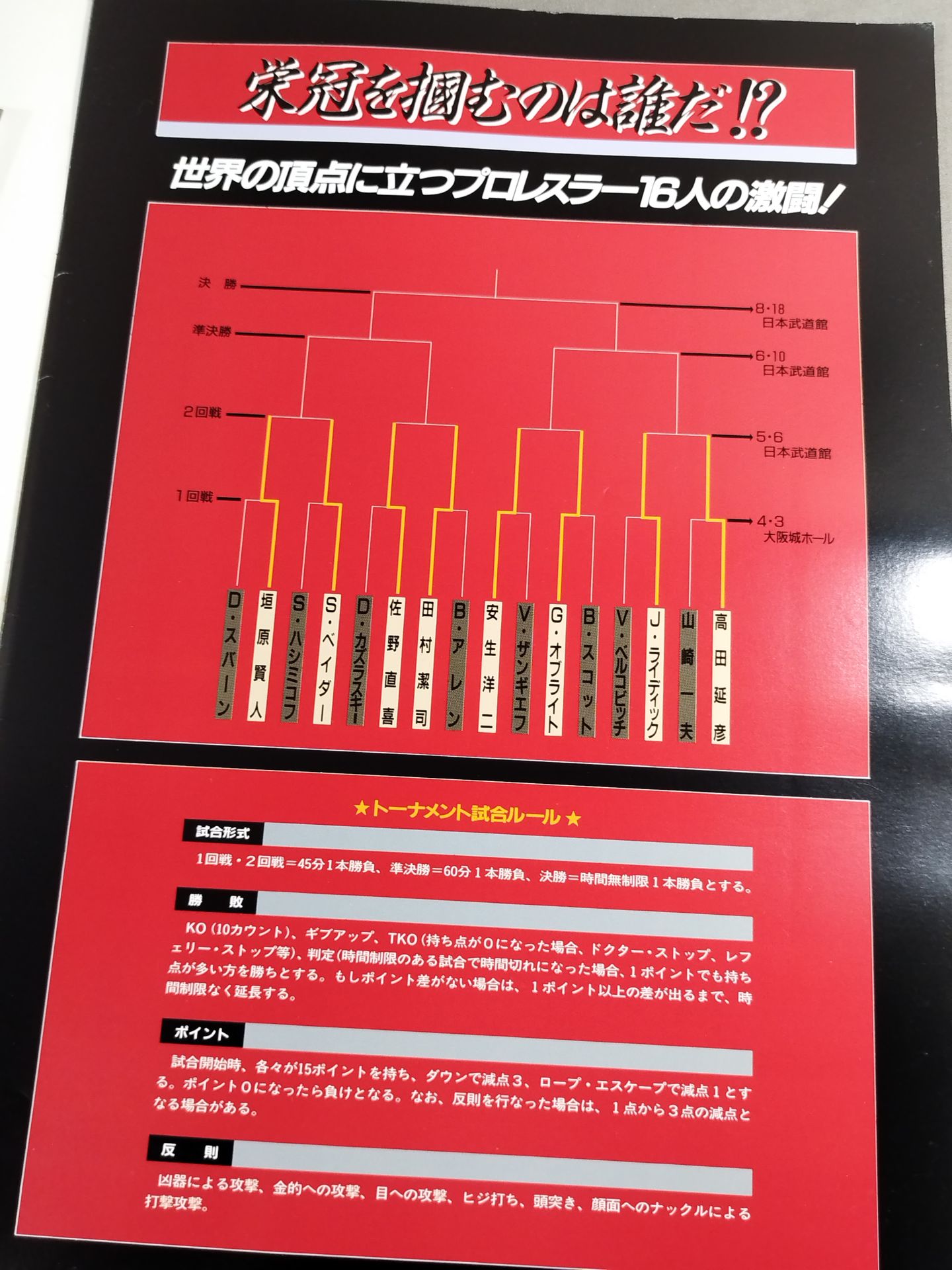 94 PRO-Wrestling WORLD TOURNAMENT Second Round
