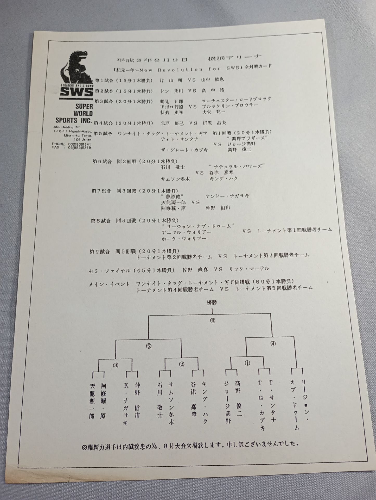 SWS / New Revolution for SWS