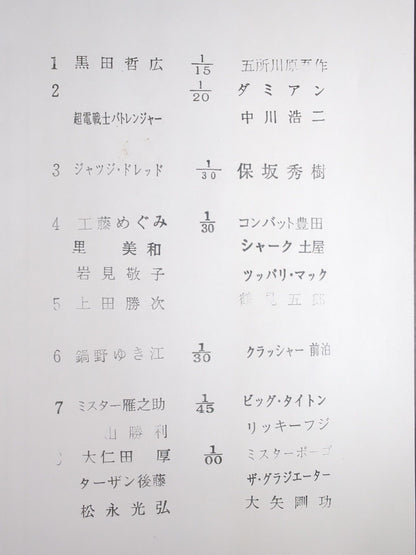 Atsushi Onita  I. Completely Preserved Memorial Brochure
