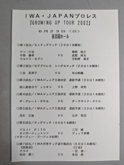 IWAジャパン 2002オフィシャルガイド