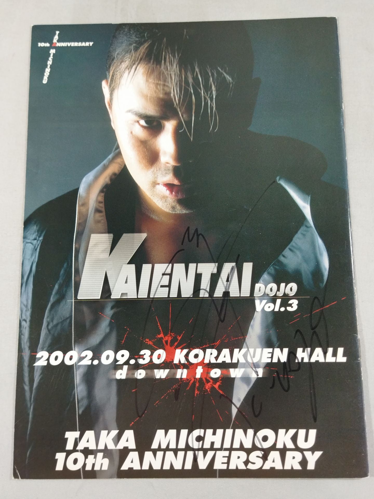 【TAKA Michinoku  hand signed autograph 】KAIENTAI-DOJO Vol.3