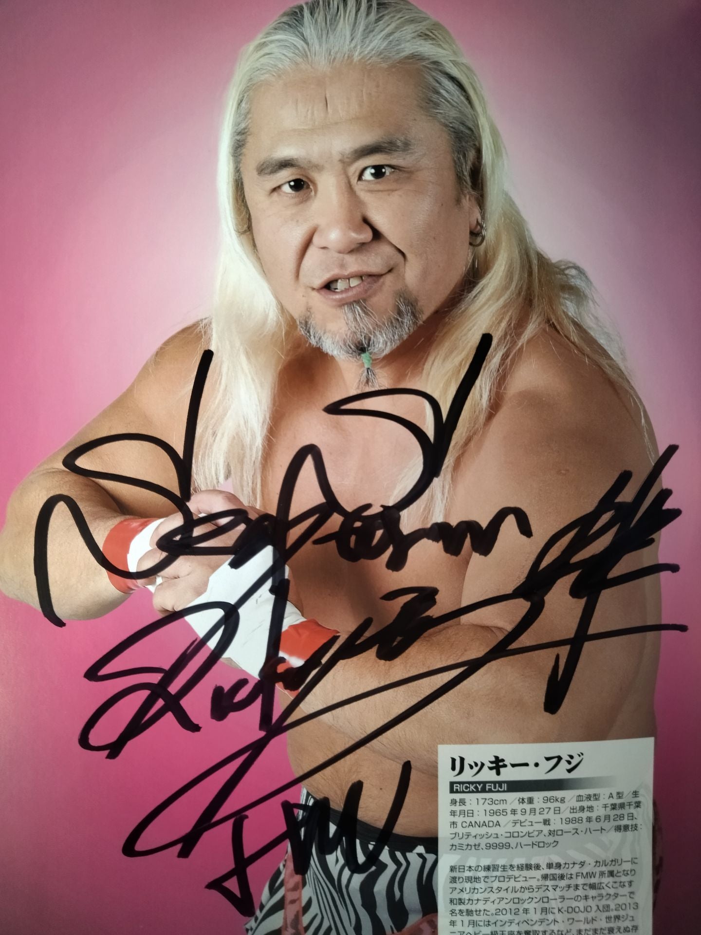[8 fighters hand signed autograph 】KAIENTAI-DOJO Vol.38