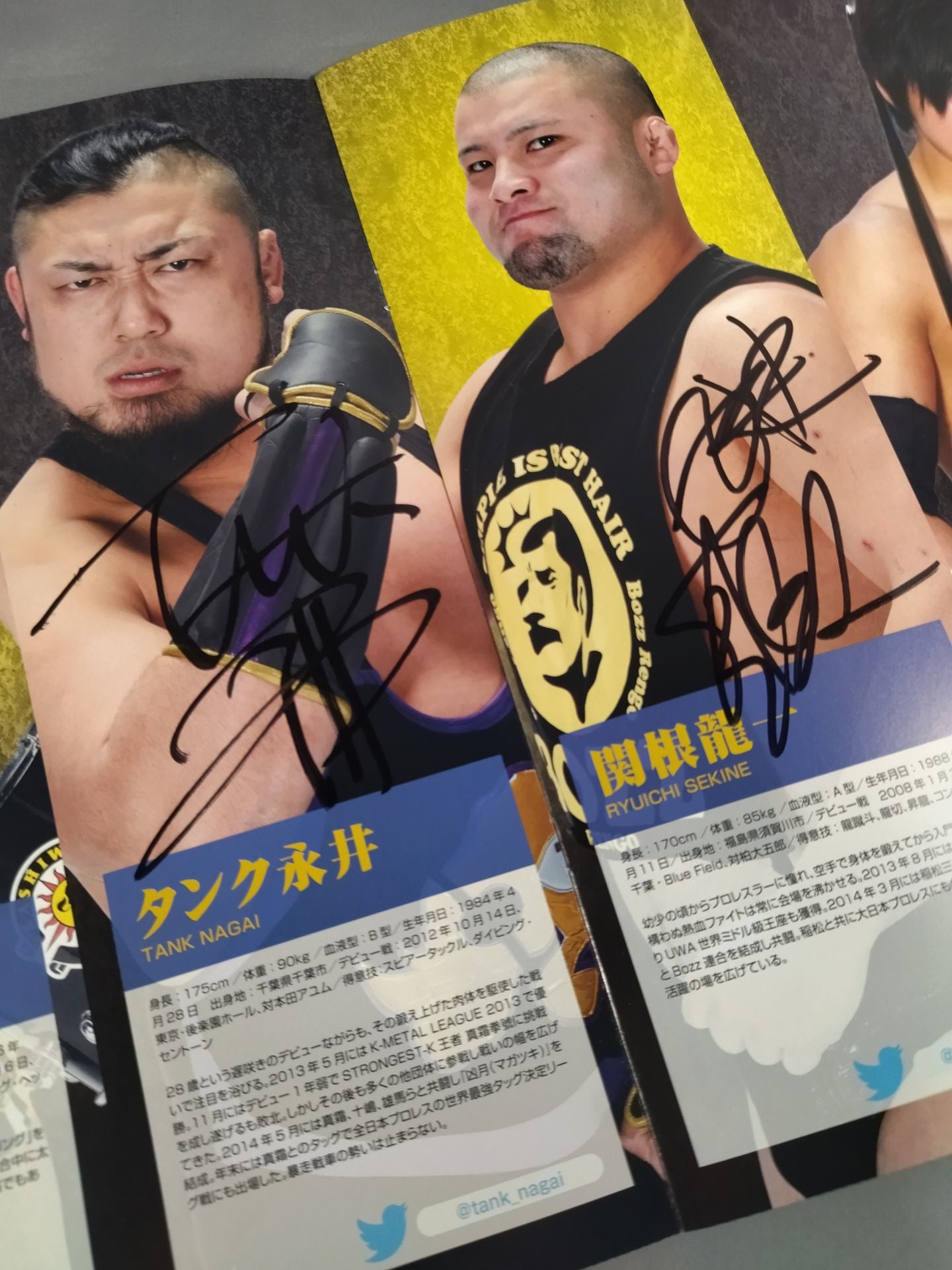 [12 fighters hand signed autograph 】KAIENTAI-DOJO Vol.40