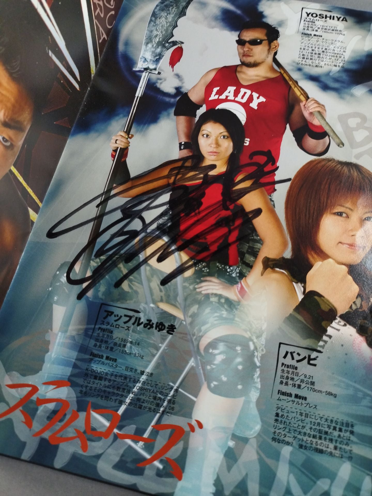 [2 fighters hand signed autograph 】KAIENTAI-DOJO Vol.12