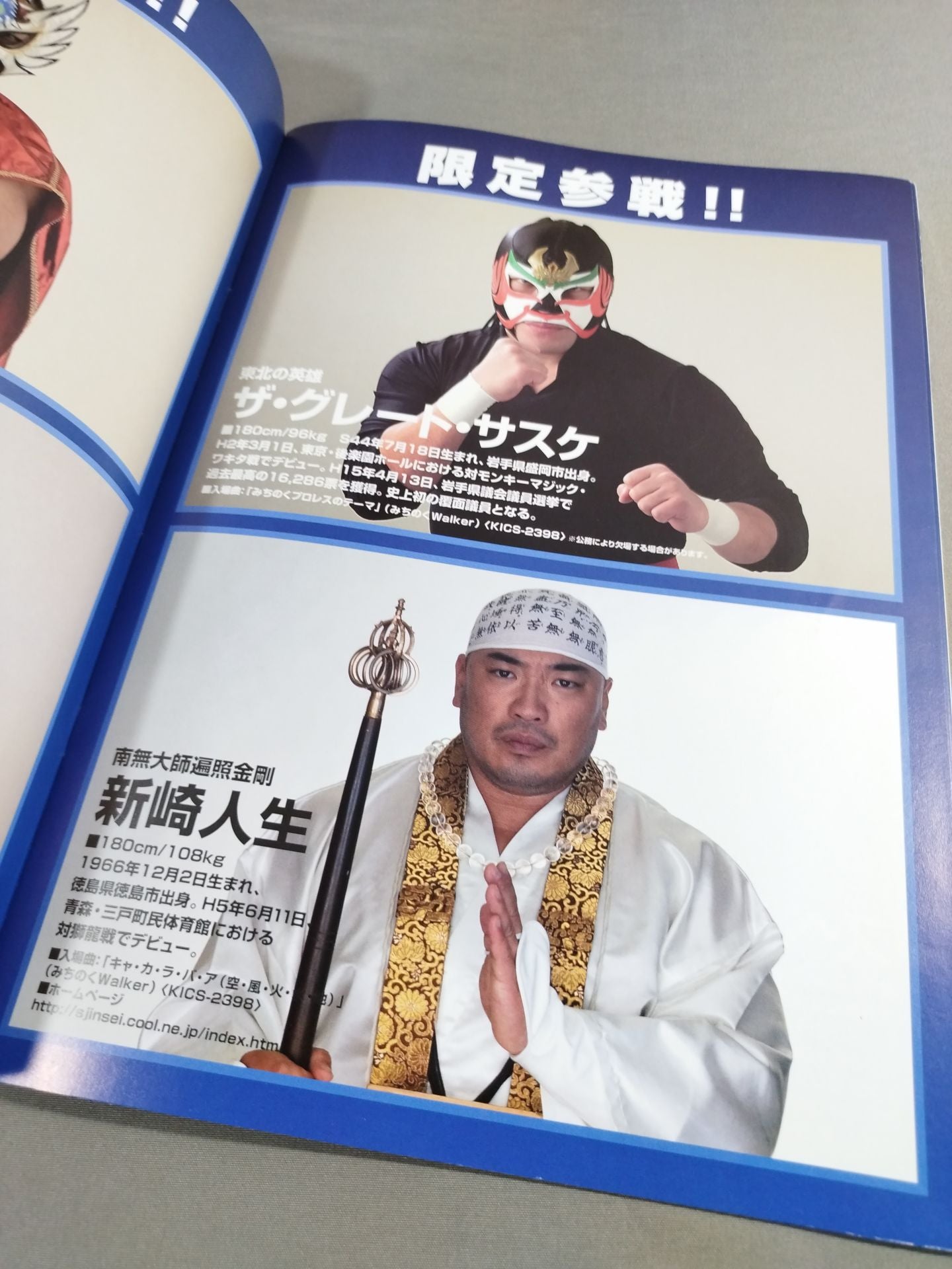Michinoku Pro Wrestling  Official Brochure Vol.105