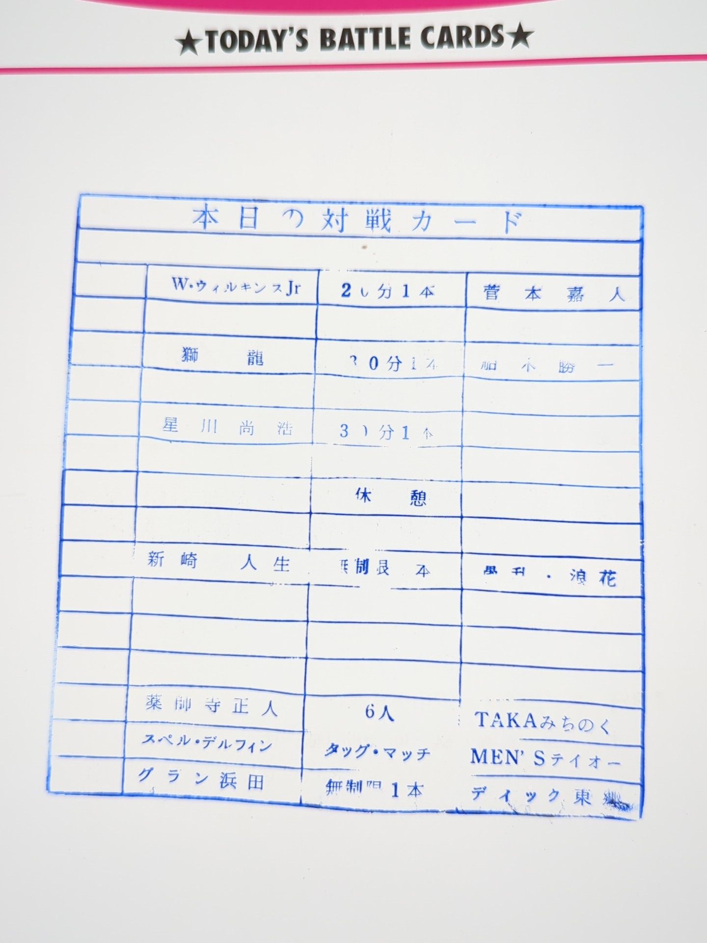 Michinoku Pro Wrestling  Official Brochure Vol.27