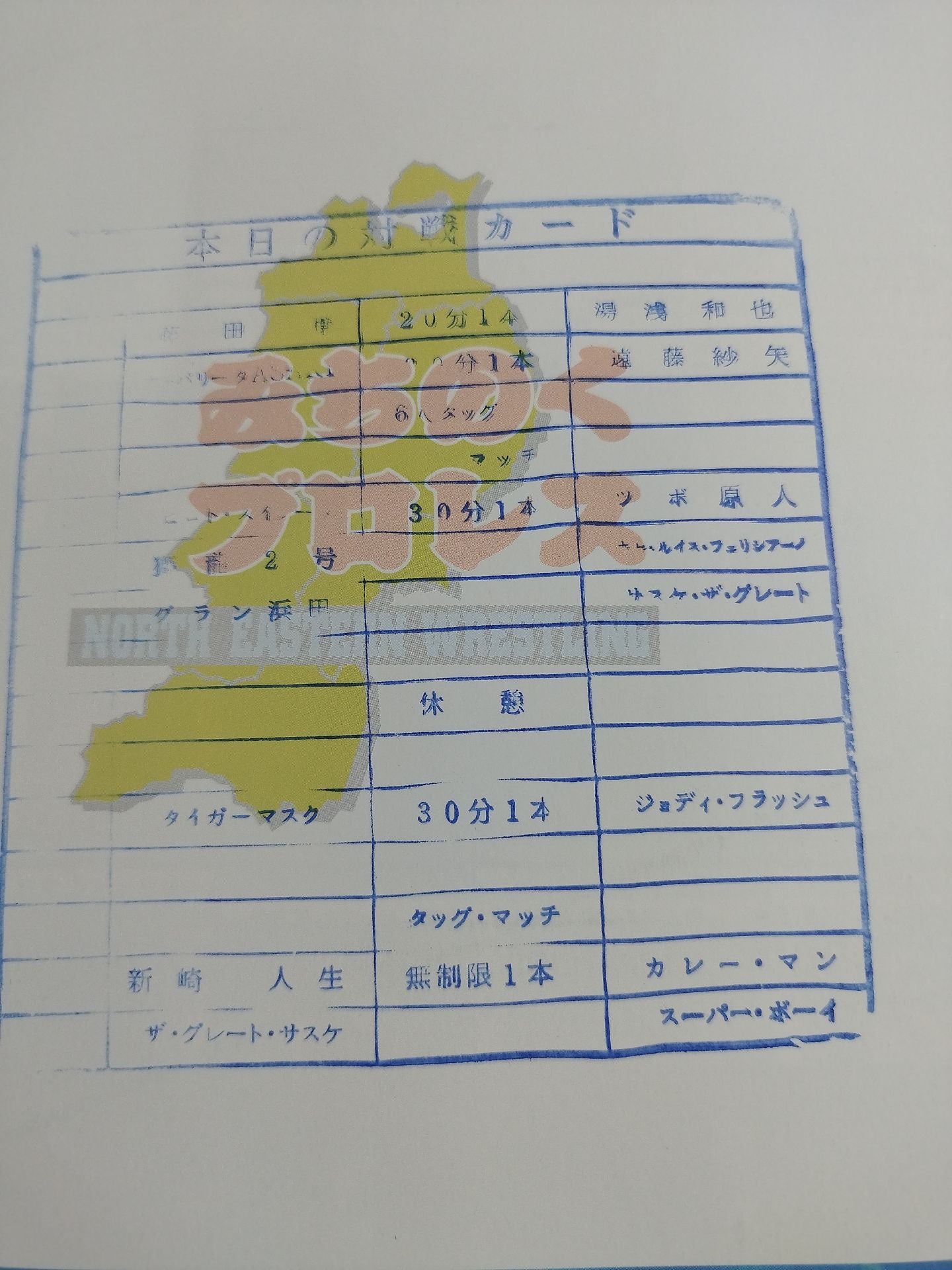 Michinoku Pro Wrestling  Official Brochure Vol.54