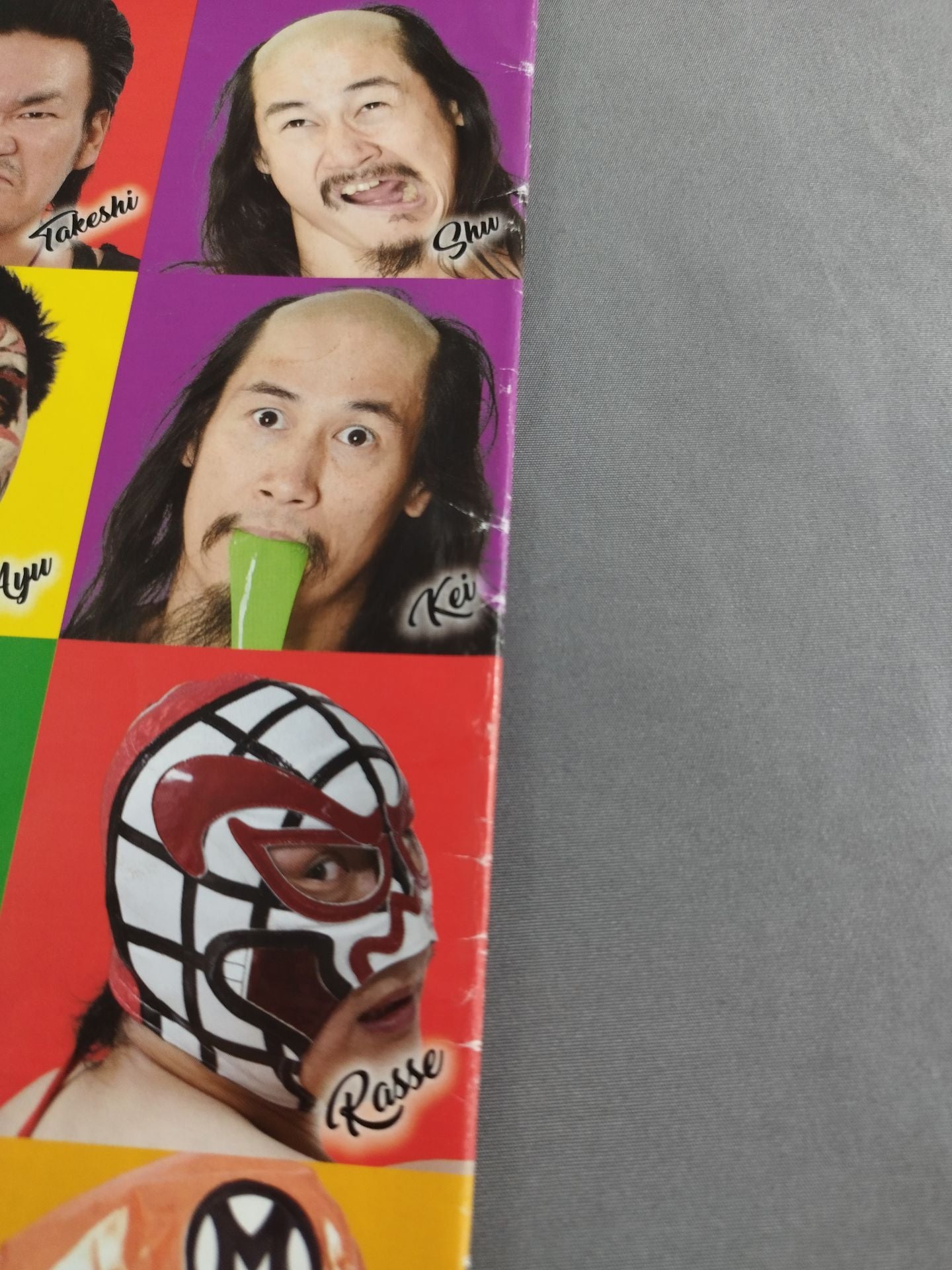 [2 fighters hand signed autograph Michinoku Pro Wrestling  Official Pamphlet Vol.158