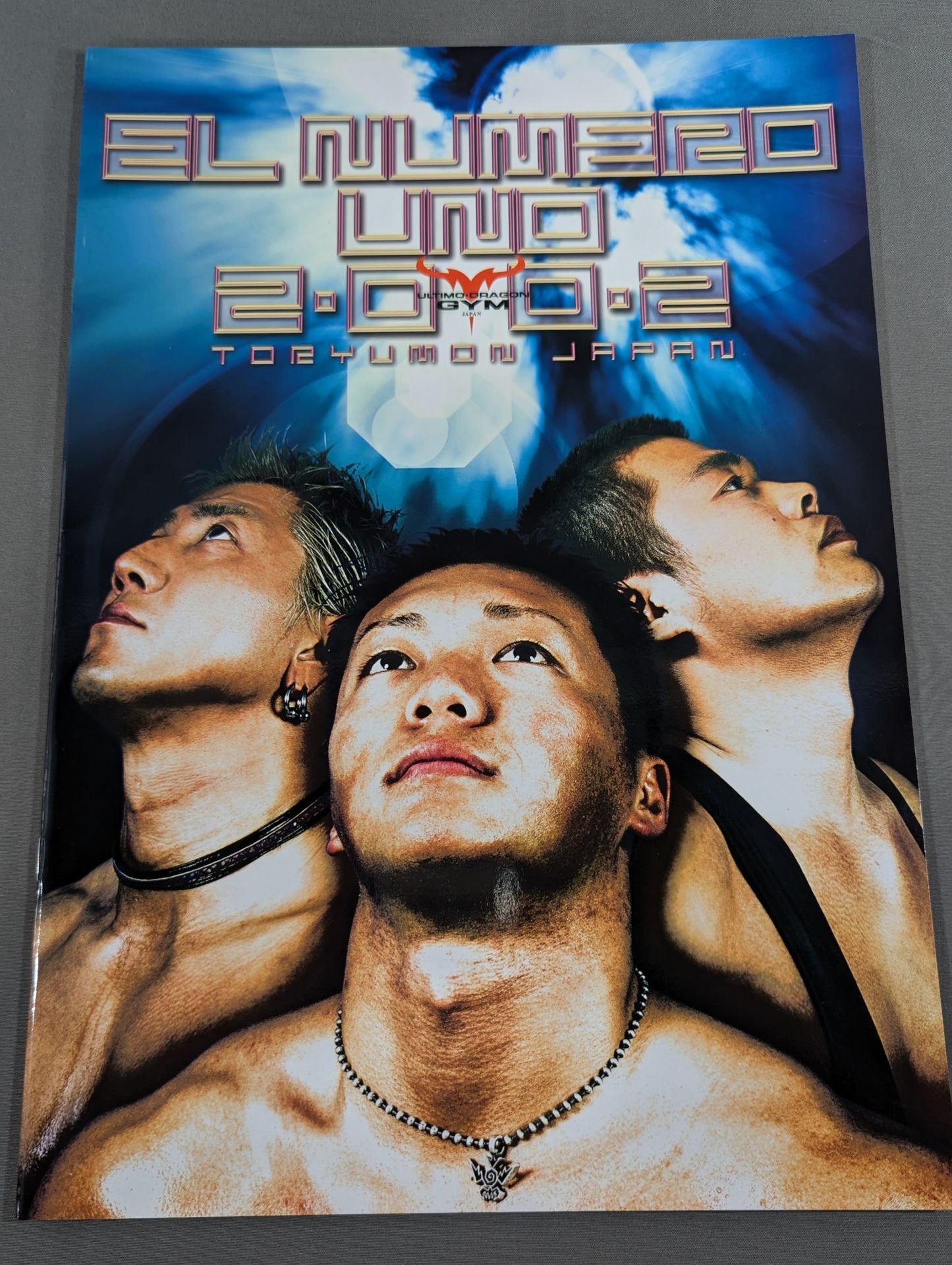 [3 fighters hand signed autograph 2002 Toryumon  JAPAN Official Pamphlet (March~April)
