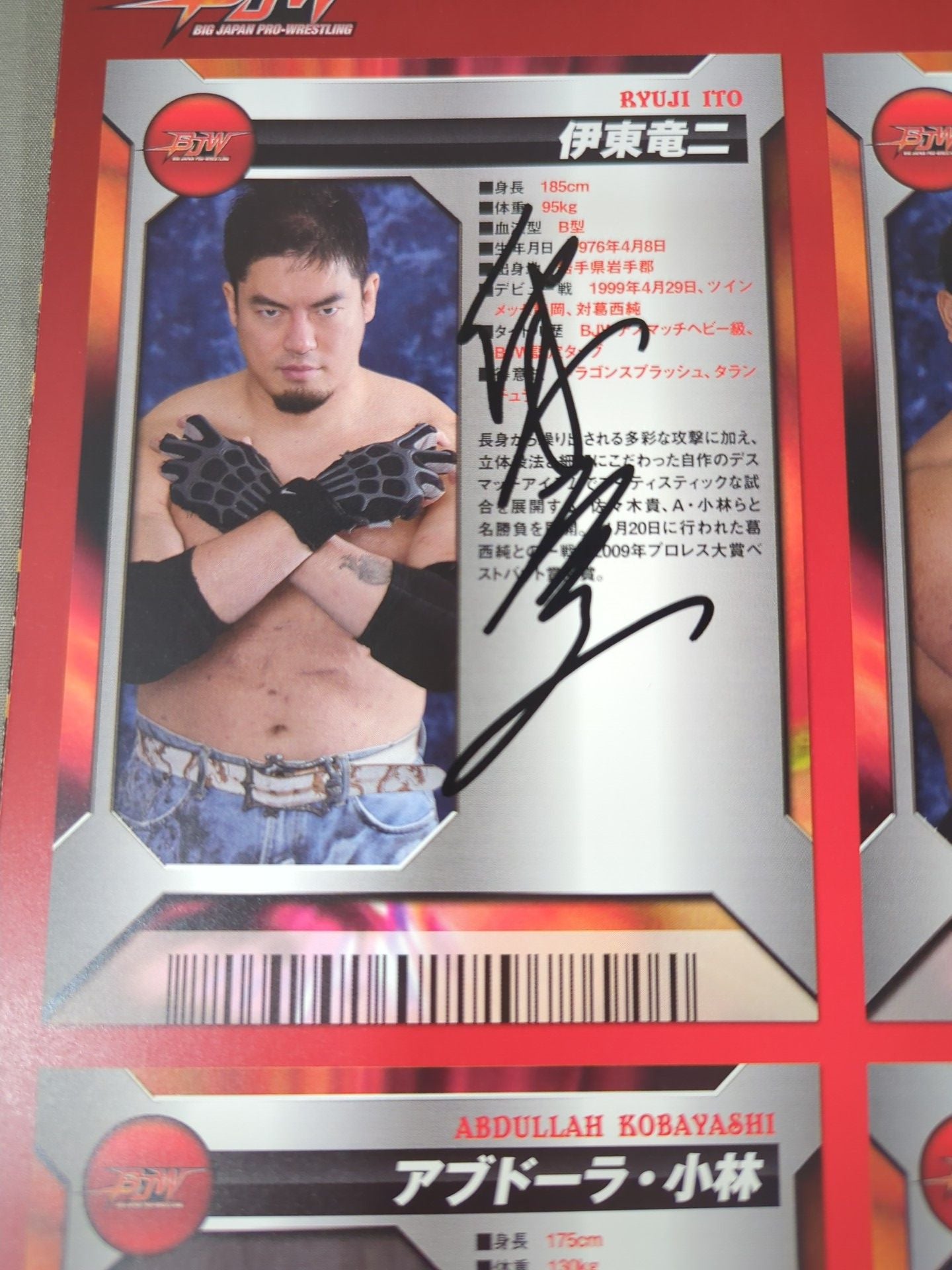 【Ryuji Ito  hand signed autograph 】The total of three parts of the world ~Great New Year's Eve Special~