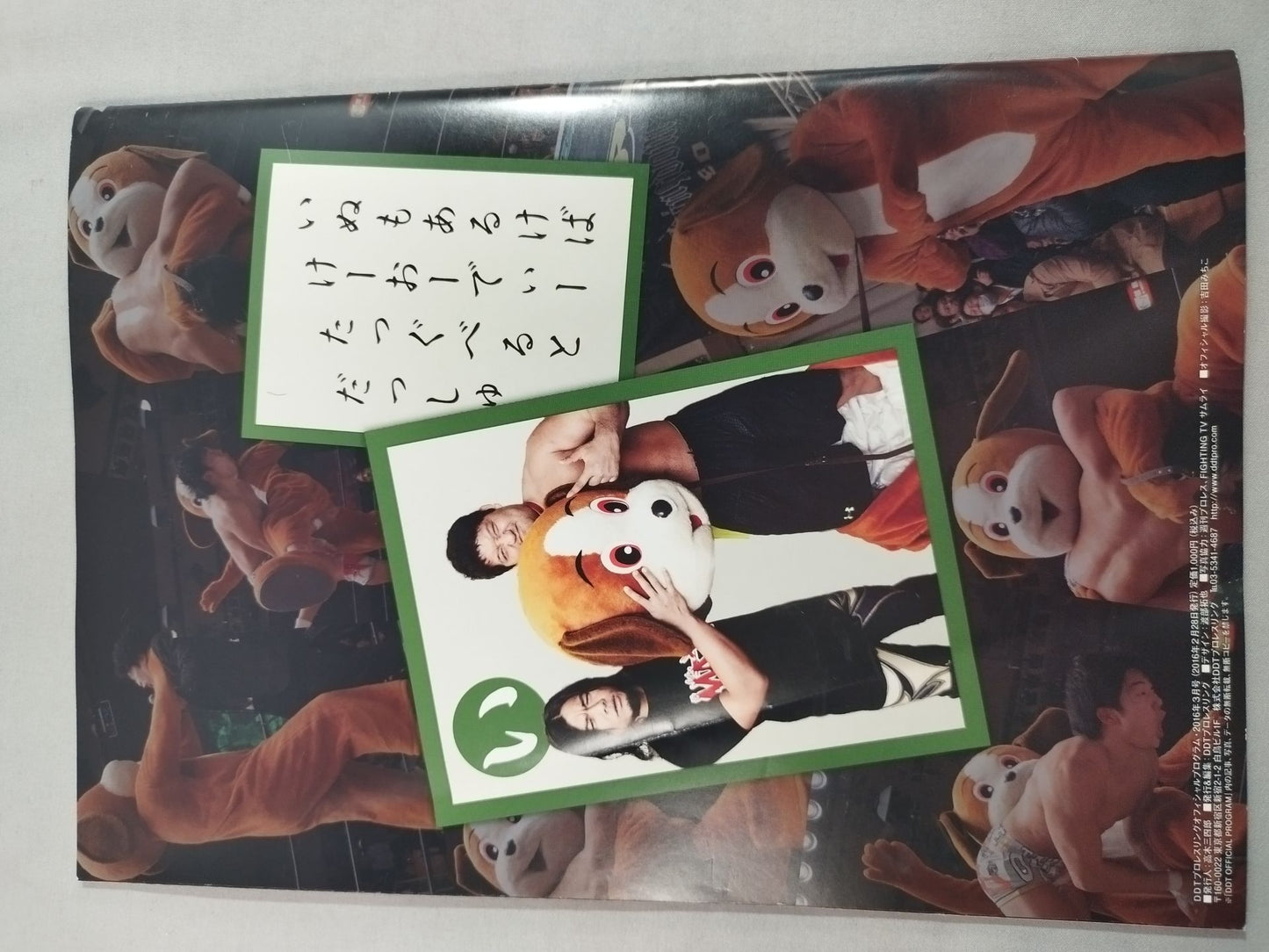 【Gota Ihashi hand signed autograph 】DDT Official Program March 2016 Vol. 44