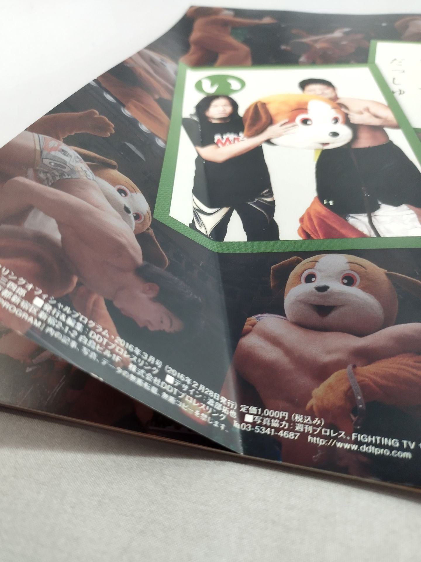 【Gota Ihashi hand signed autograph 】DDT Official Program March 2016 Vol. 44