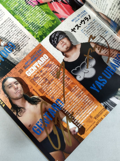 [6 fighters hand signed autograph DDT & Union Official Program Summer 2011 Vol. 21