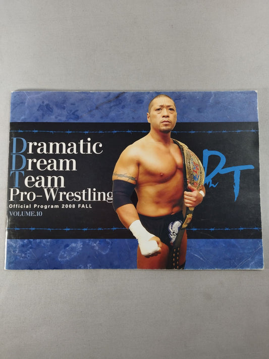 【Poison Sawada JULIE hand signed autograph 】DDT Official Program Autumn 2008 Vol.1