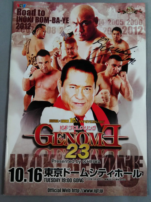 【Hideki Suzuki hand signed autograph 】IGF / GENOME.23