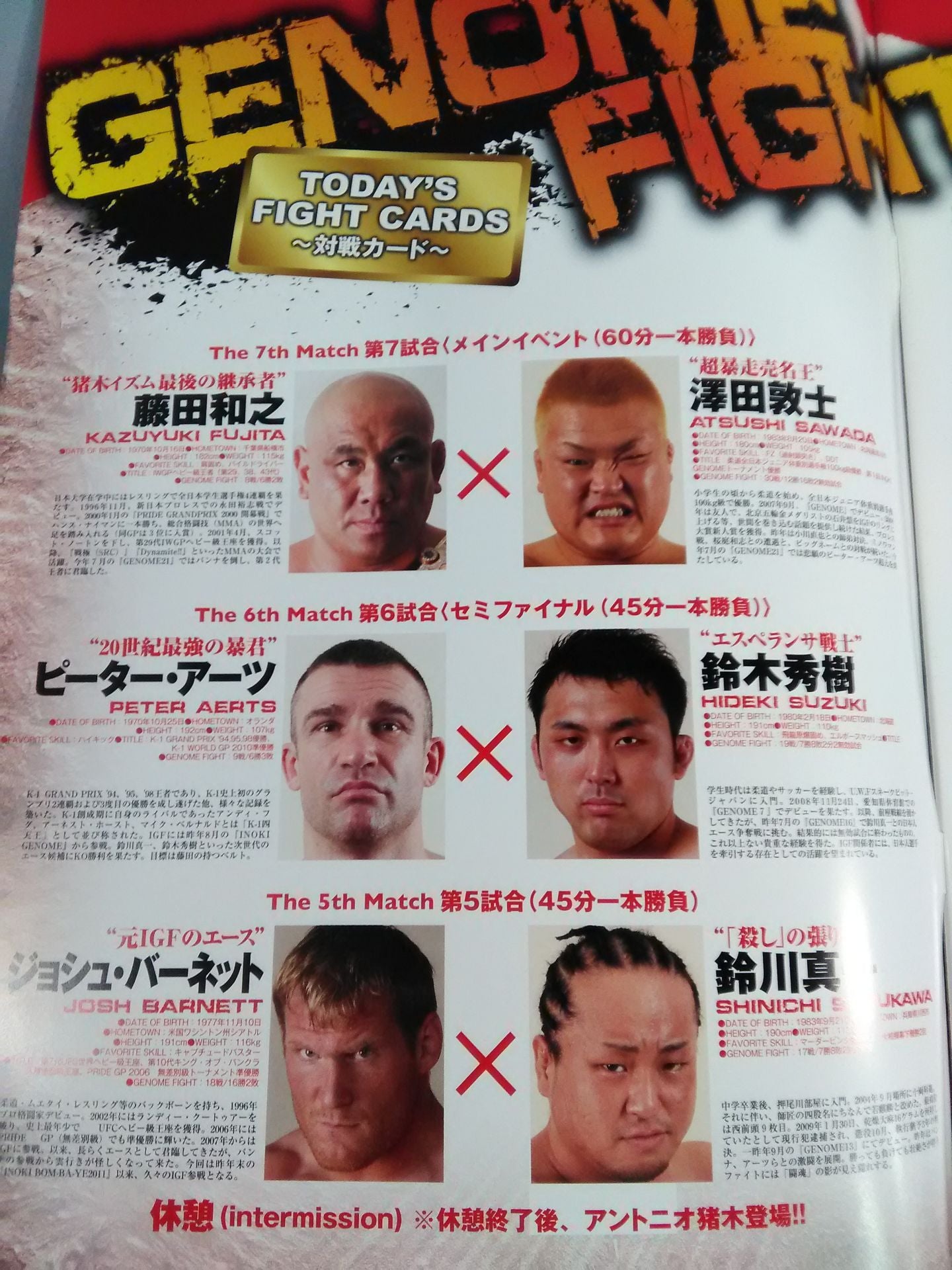 【Hideki Suzuki hand signed autograph 】IGF / GENOME.23