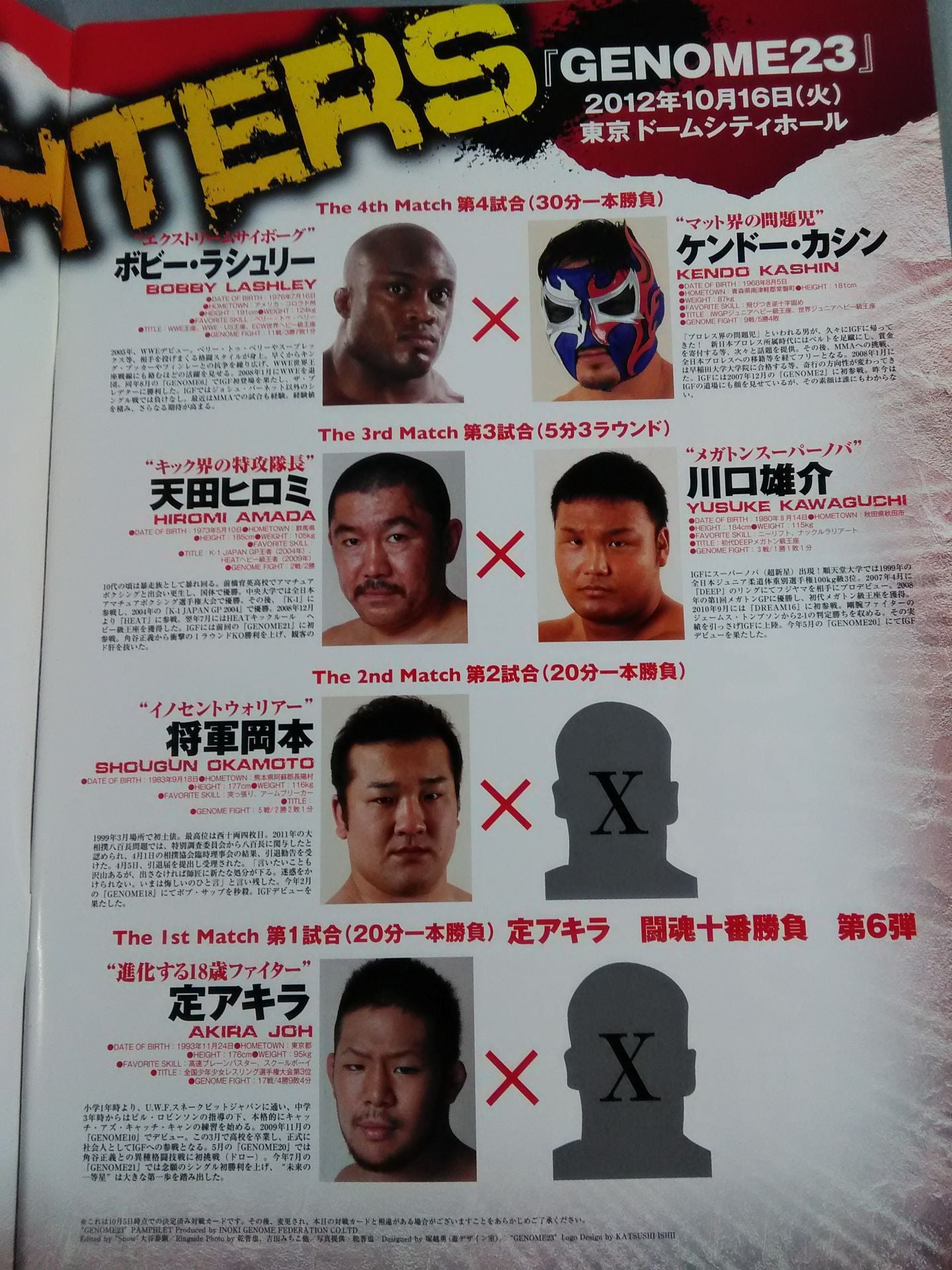 【Hideki Suzuki hand signed autograph 】IGF / GENOME.23