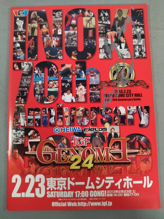 [2 fighters hand signed autograph 】IGF GENOME.24