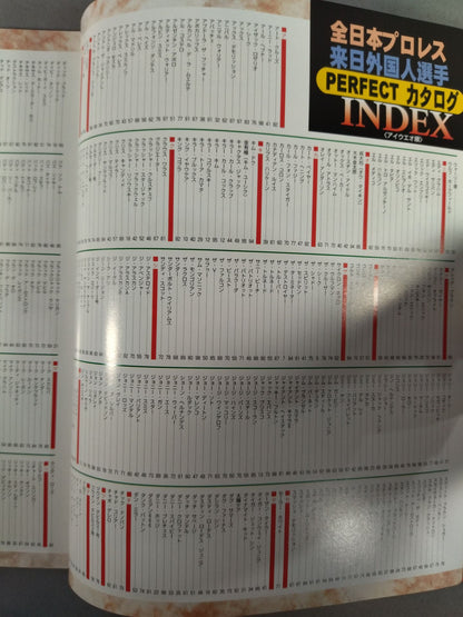 Gong Special Issue All Japan Pro Wrestling  Foreigners Visiting Japan fighters  PERFECT brochure