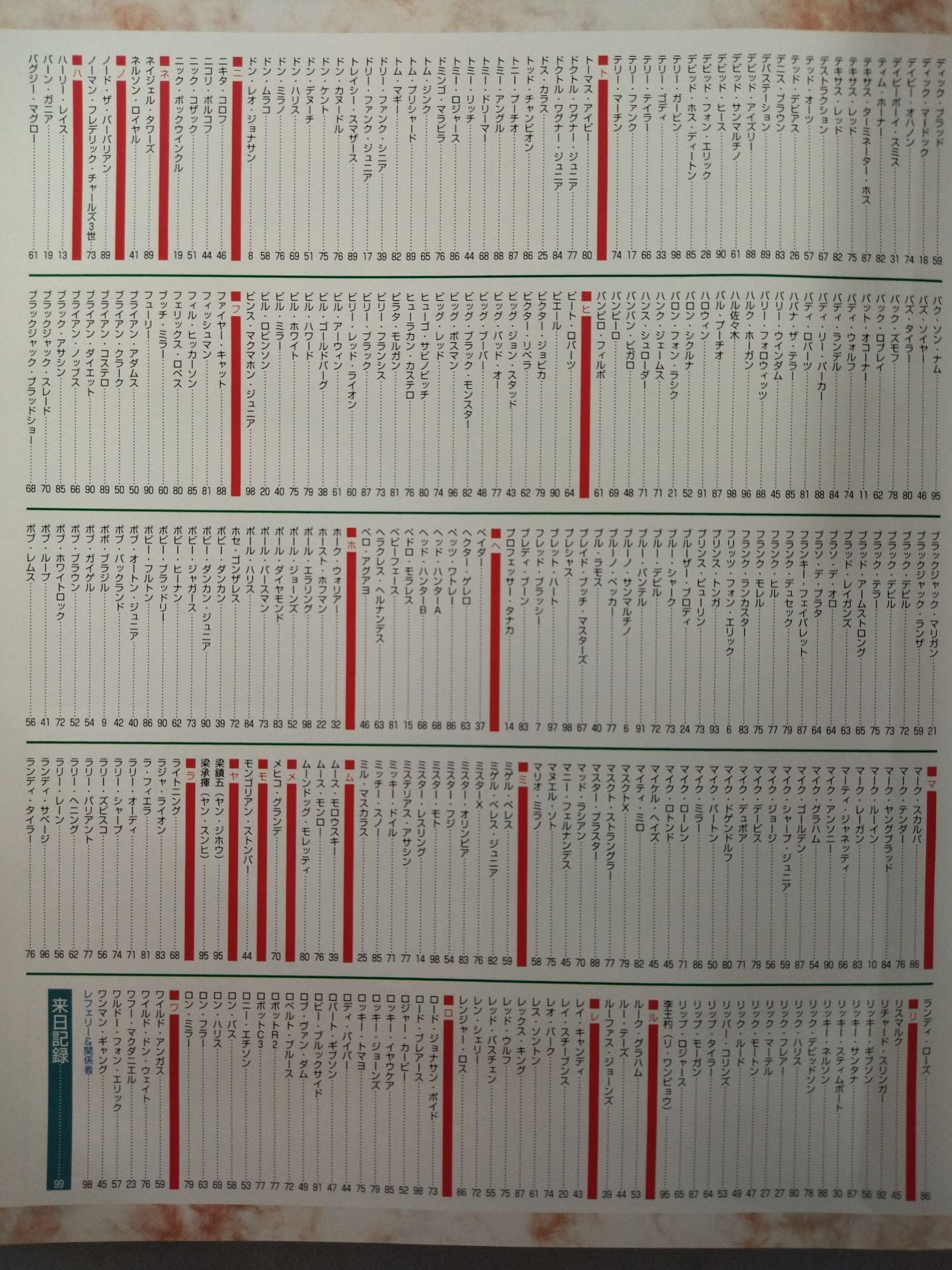 Gong Special Issue All Japan Pro Wrestling  Foreigners Visiting Japan fighters  PERFECT brochure