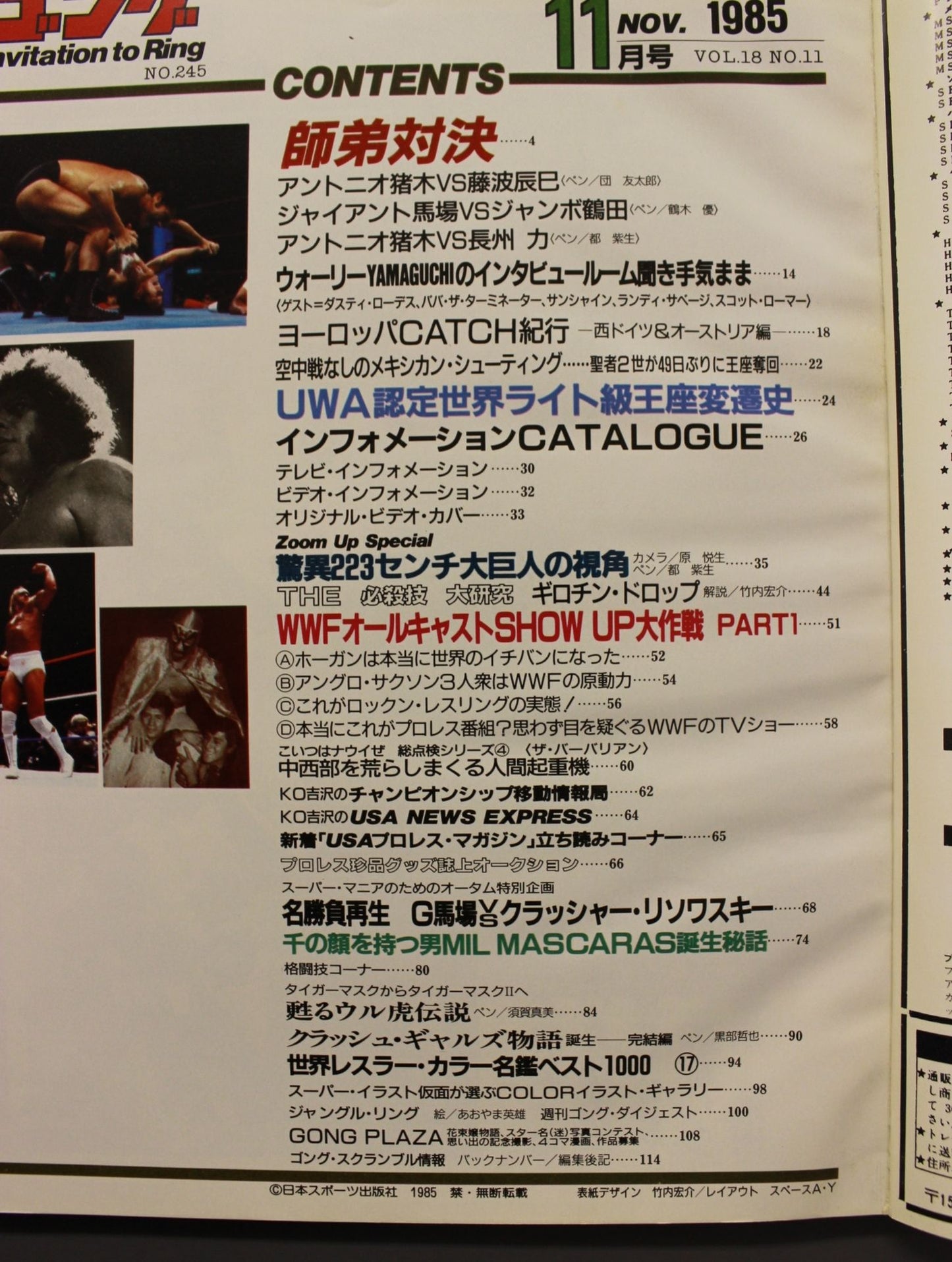 月刊ゴングVol.18 No.11