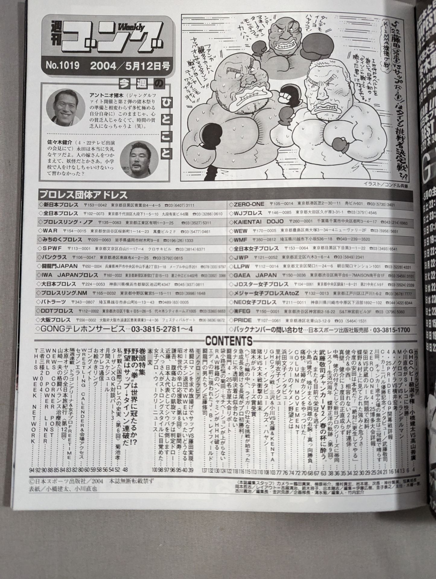 週刊ゴング1019