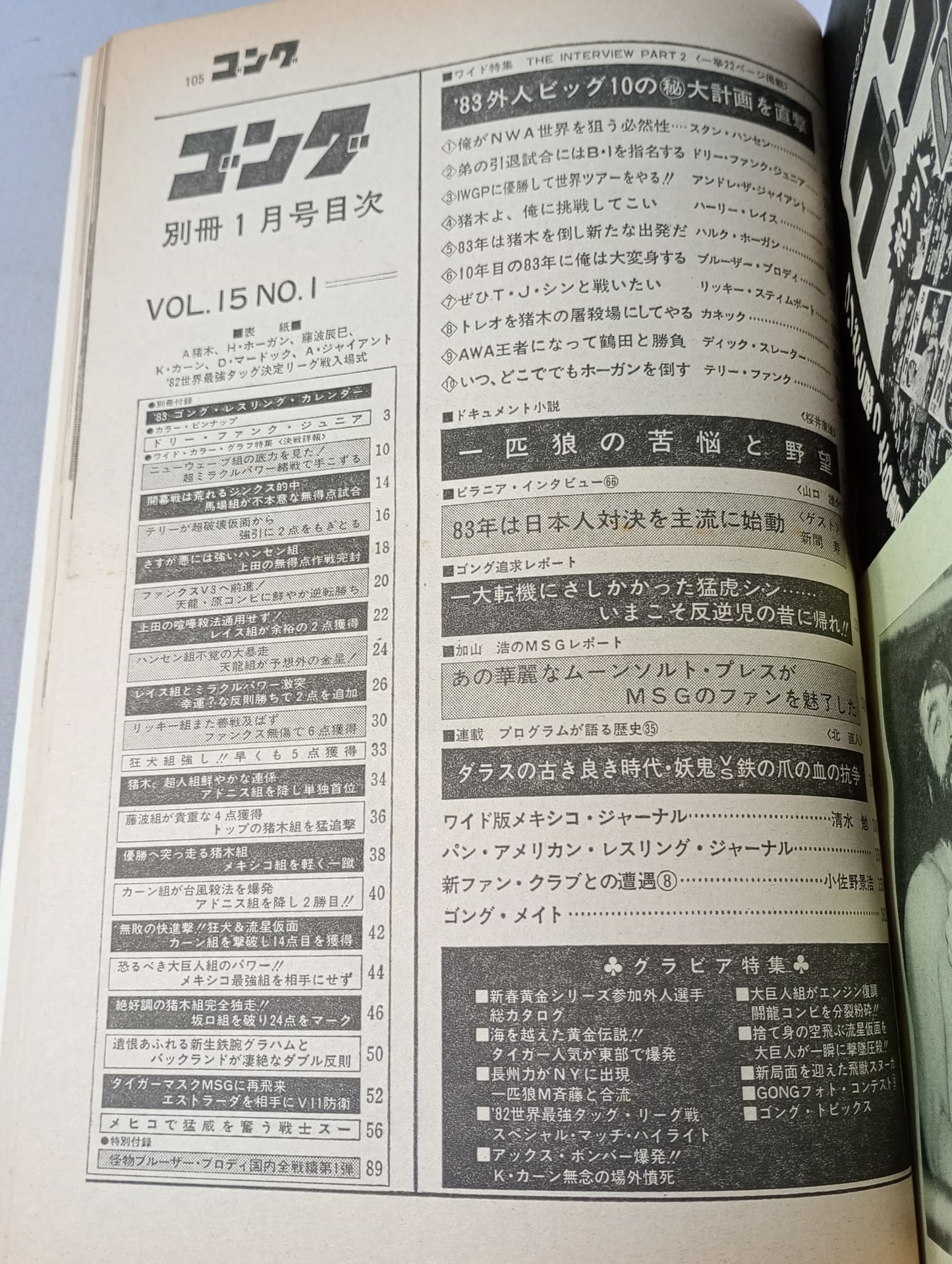 別冊ゴングVol.15 No.1