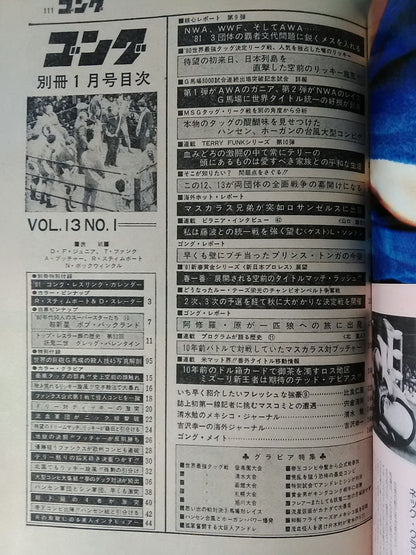 別冊ゴングVol.13 No.1
