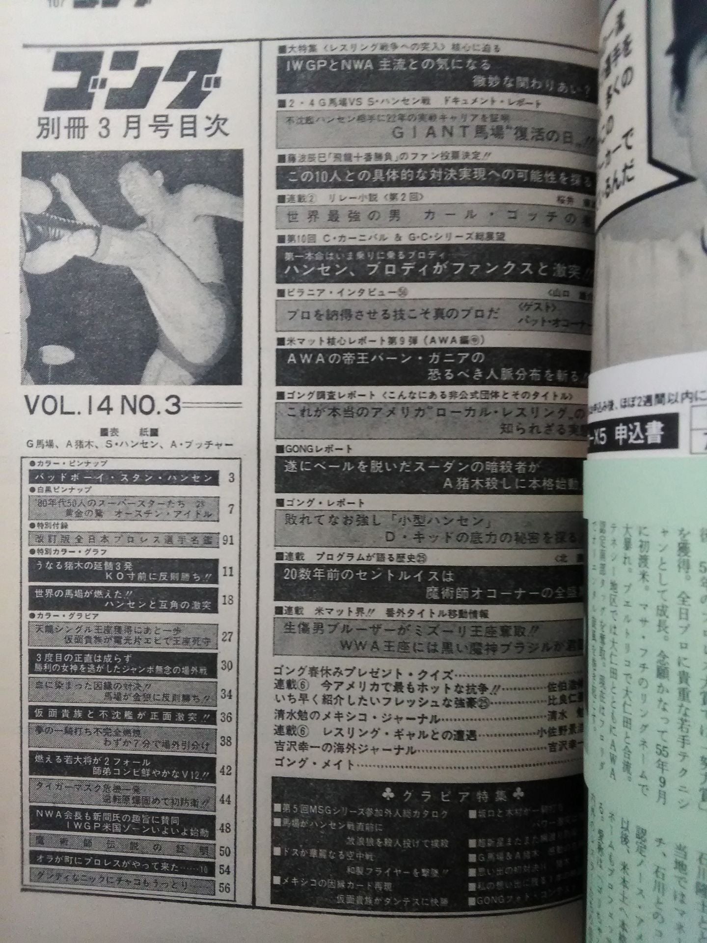 別冊ゴングVol.14 No.3
