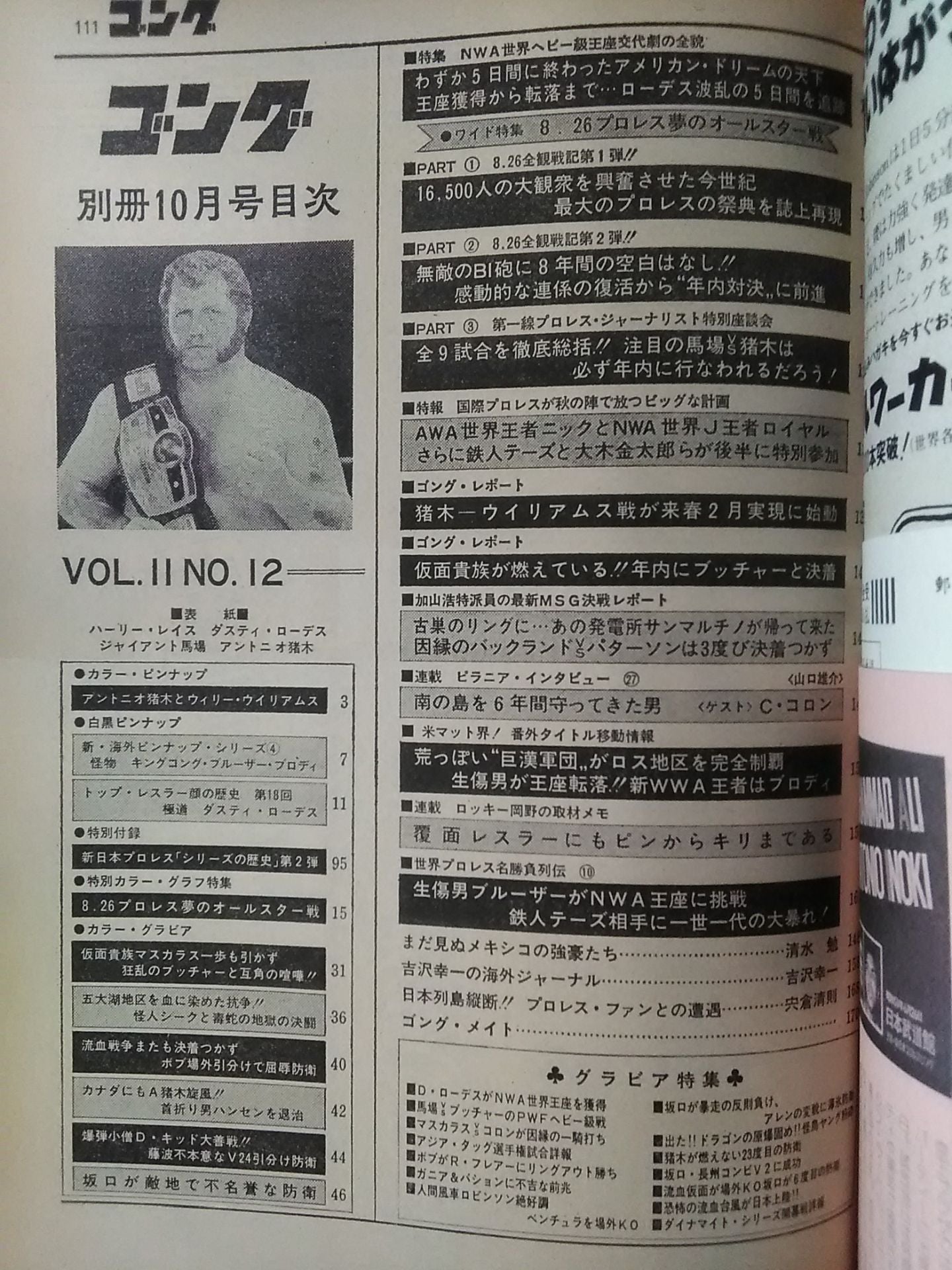 別冊ゴングVol.11 No.11