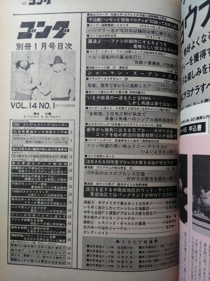 別冊ゴングVol.14 No.1