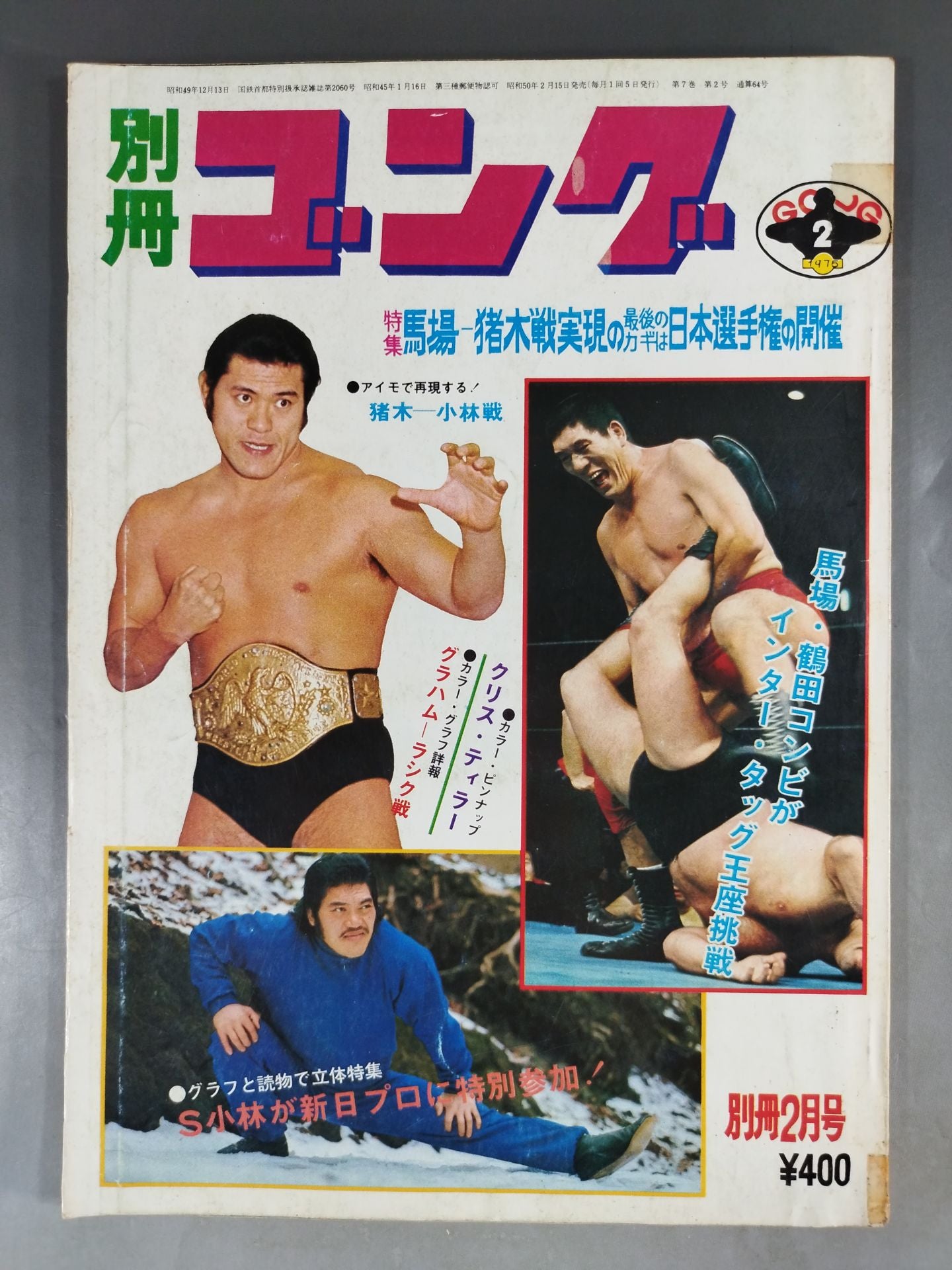 別冊ゴング　セット2 別冊ゴングVol.2 No.2 – 闘道館