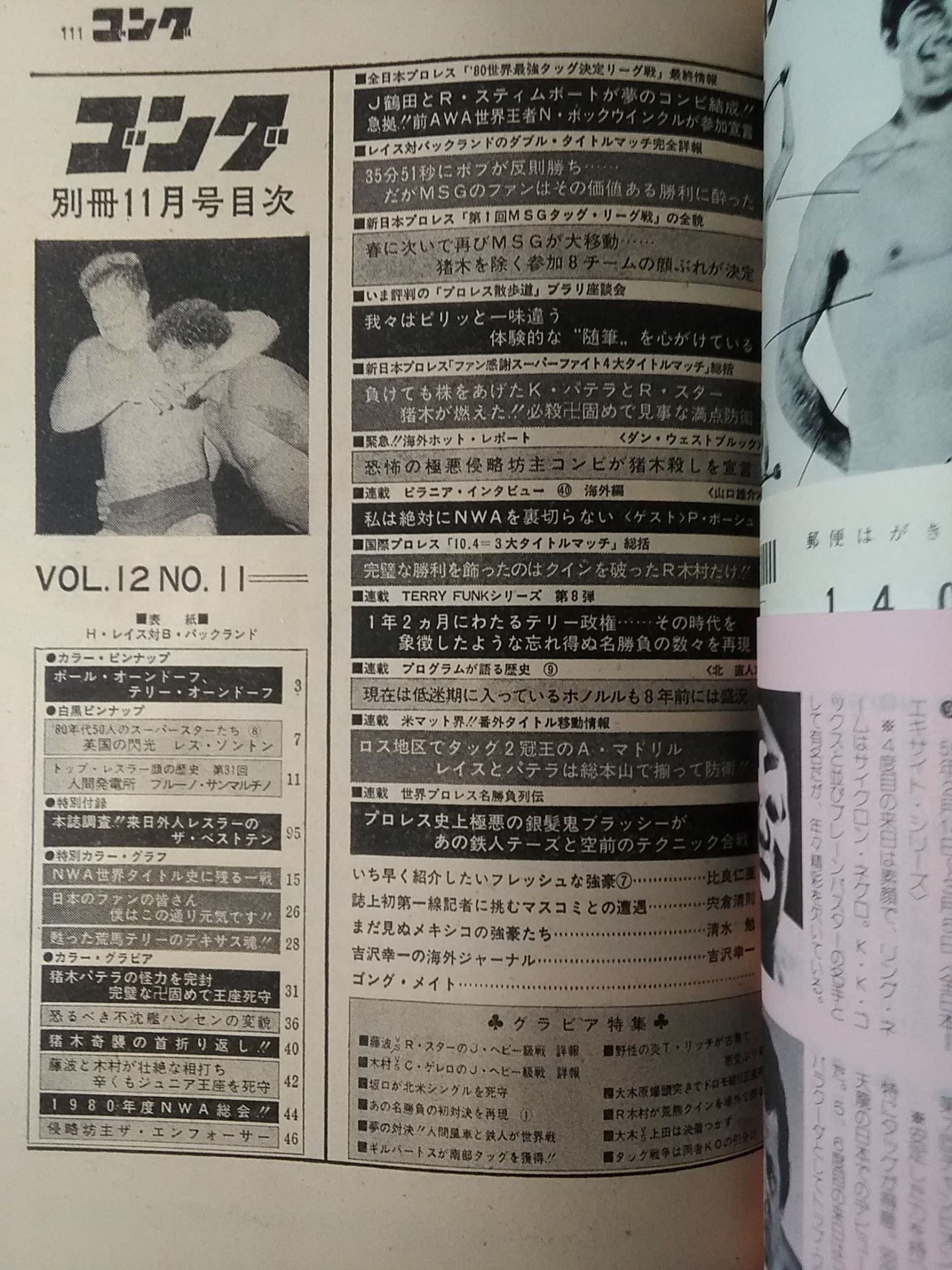 別冊ゴングVol.12 No.11