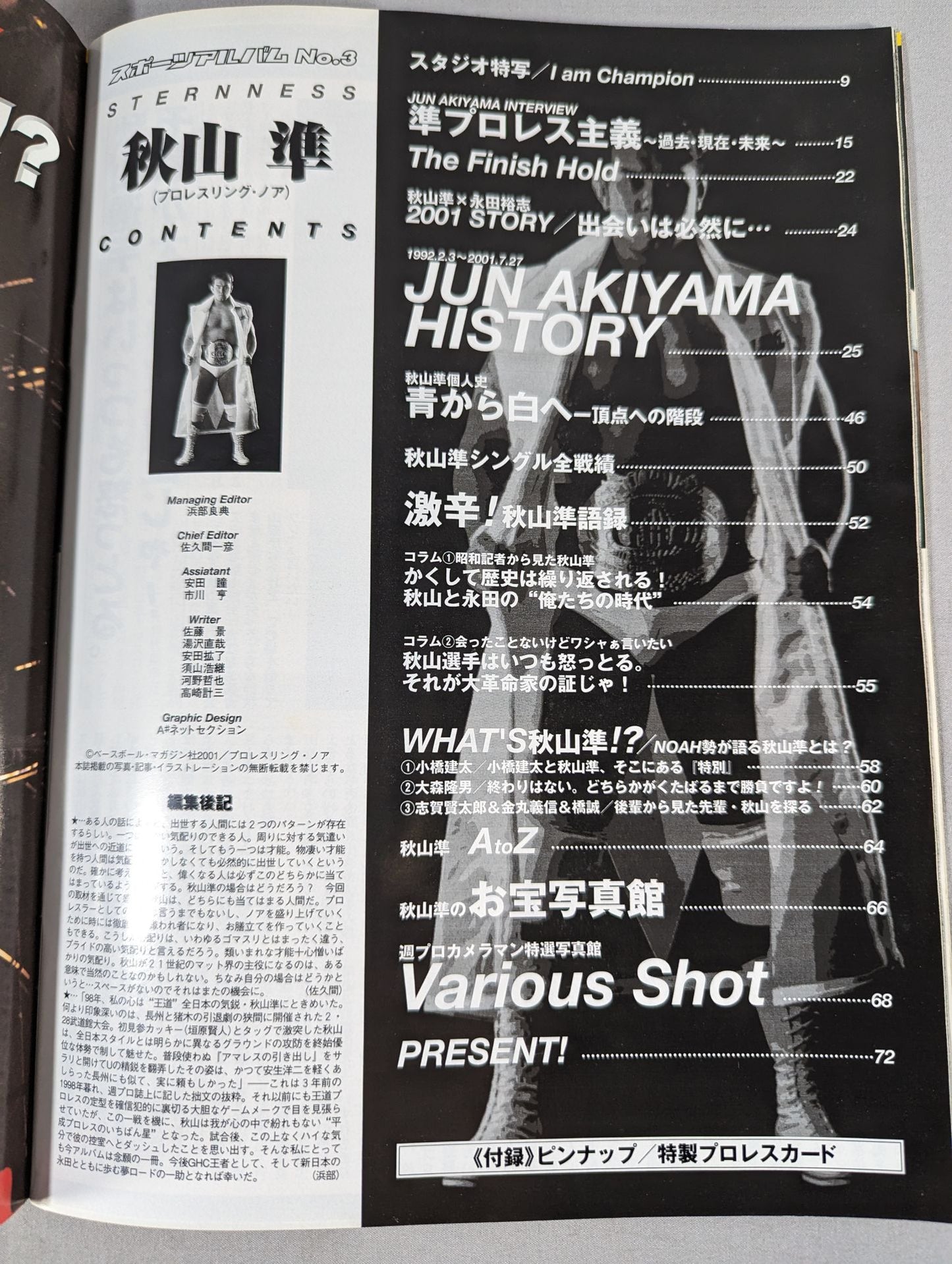 スポーツアルバム3 秋山準