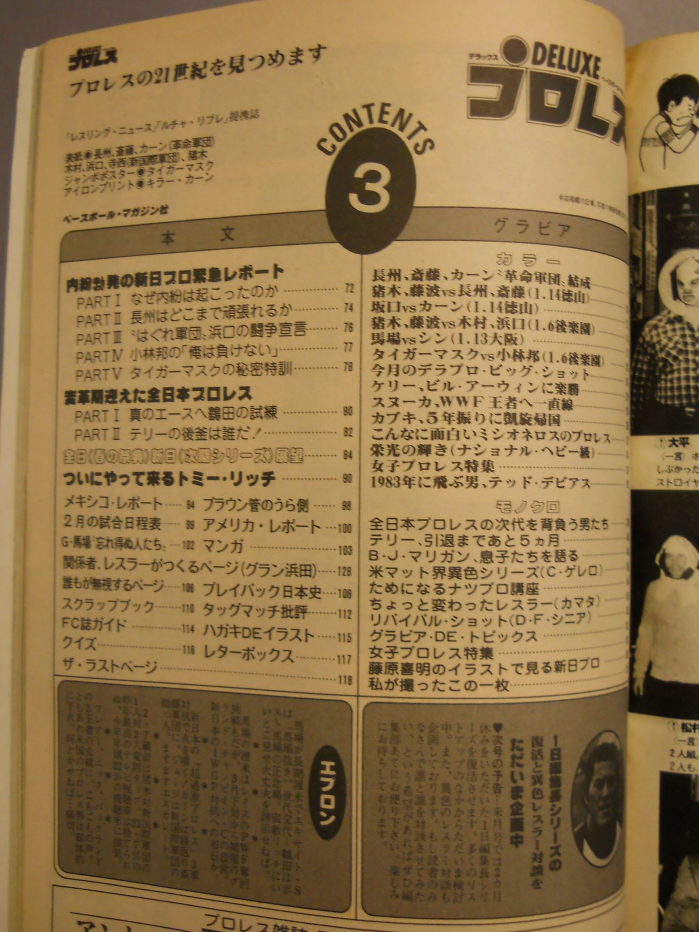 デラックスプロレス 1983年3月号