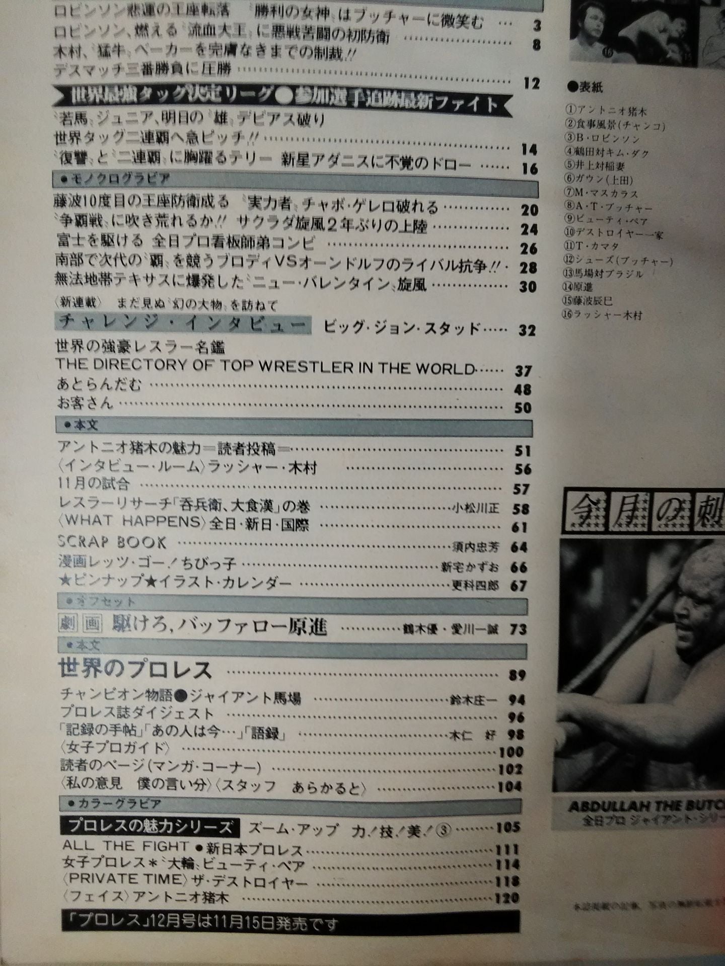 デラックスプロレス 1978年12月号