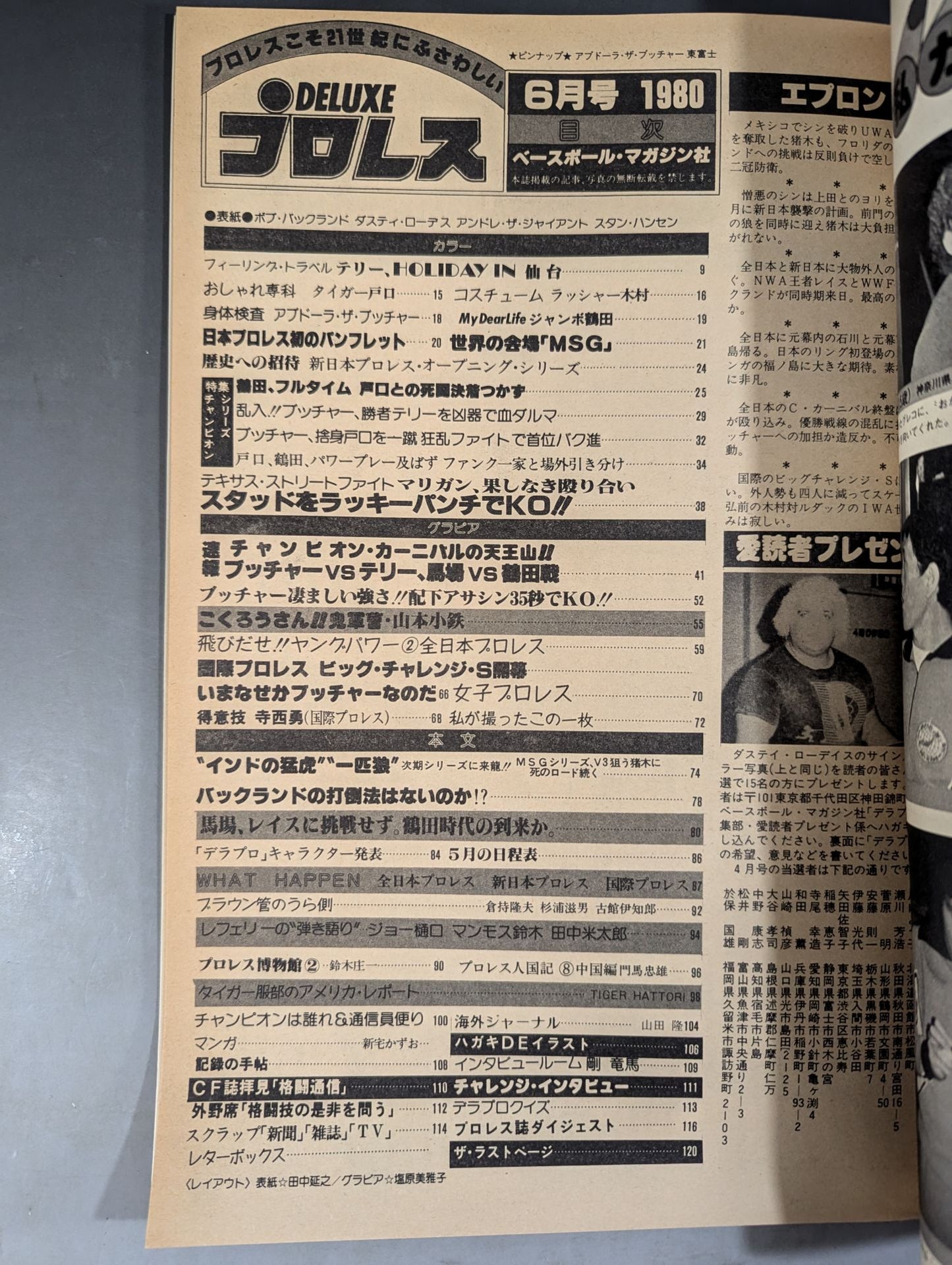 Deluxe Pro Wrestling  June 1980