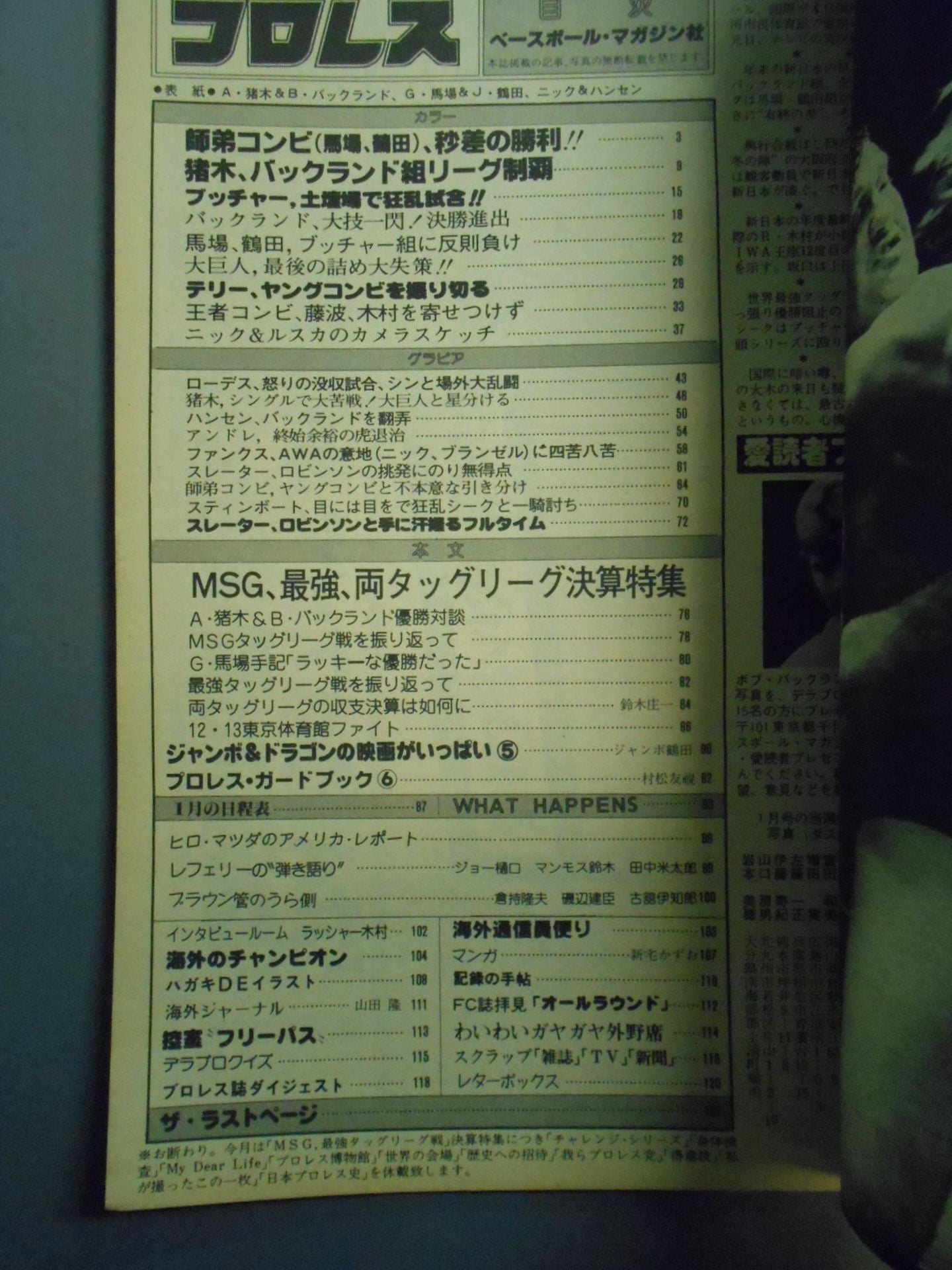 Deluxe Pro Wrestling  February 1981