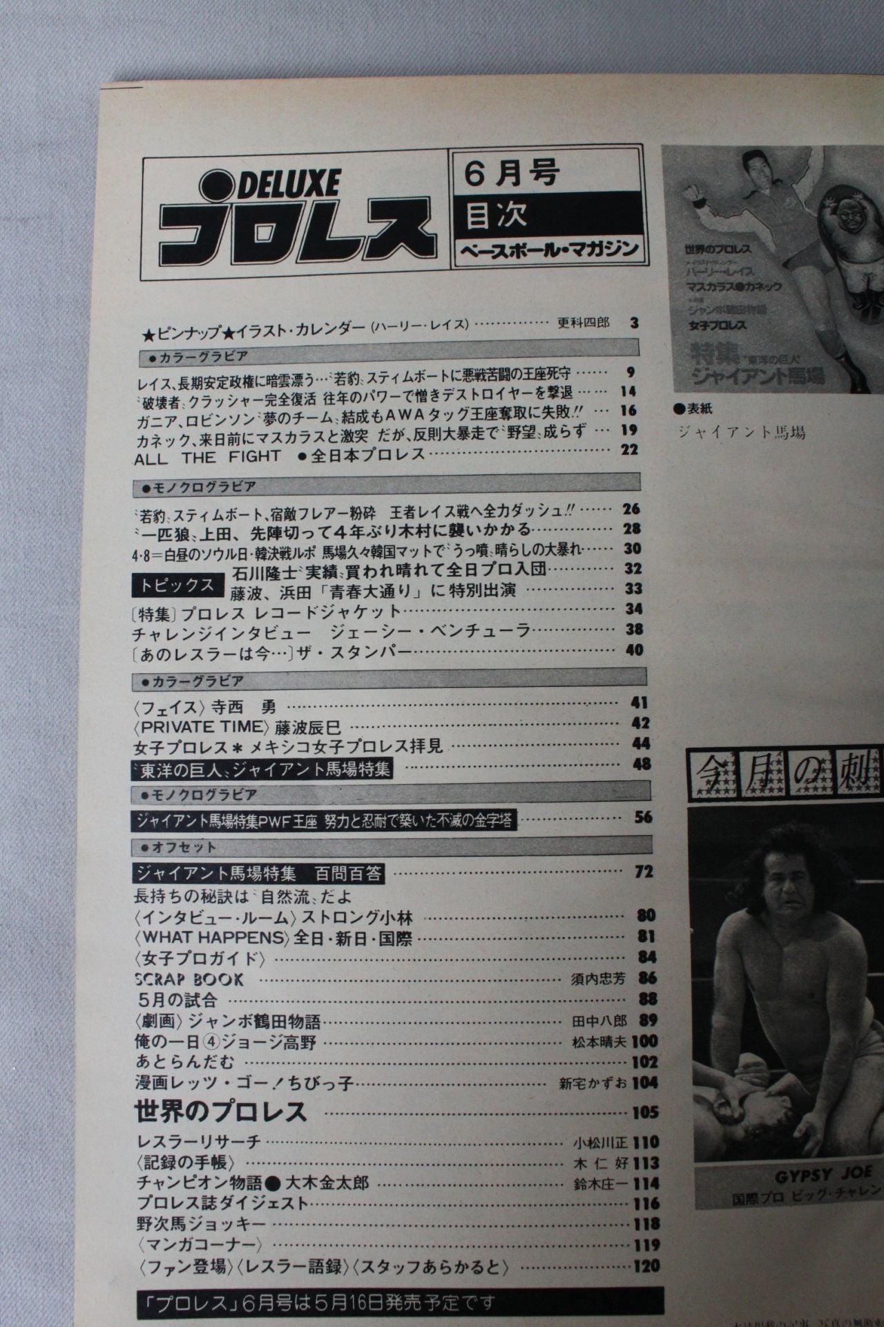 デラックスプロレス 1979年06月号