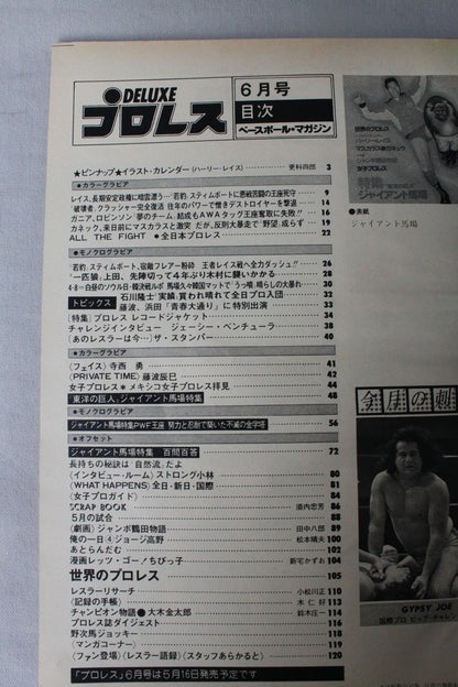 デラックスプロレス 1979年06月号