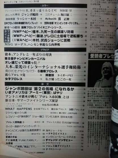 デラックスプロレス 1980年7月号