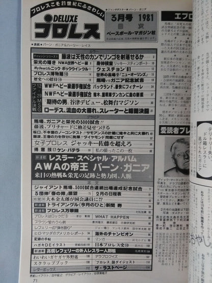 Deluxe Pro Wrestling March 1981