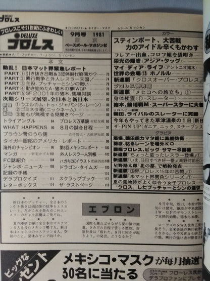 Deluxe Pro Wrestling  September 1981
